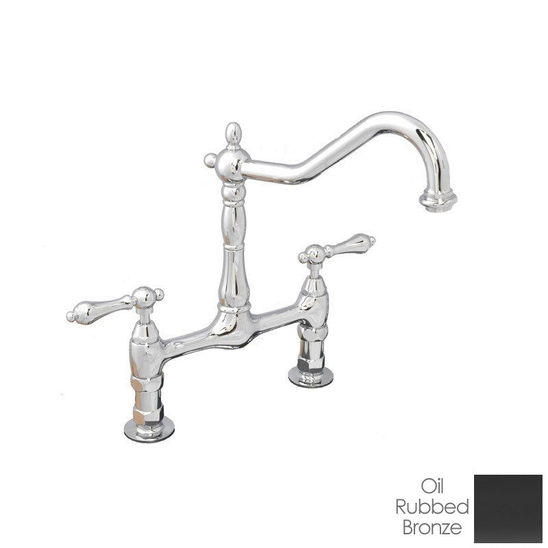 MAIDSTONE Bolton Bridge Kitchen Faucet - Metal Lever Handles