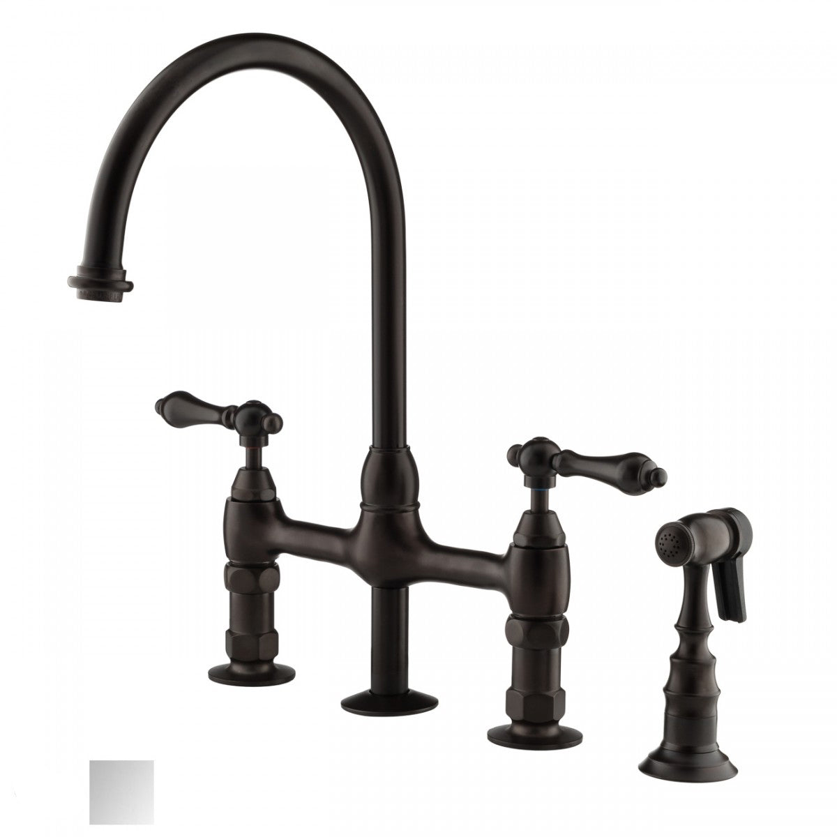 MAIDSTONE Bradford Bridge Kitchen Faucet - Metal Lever Handles