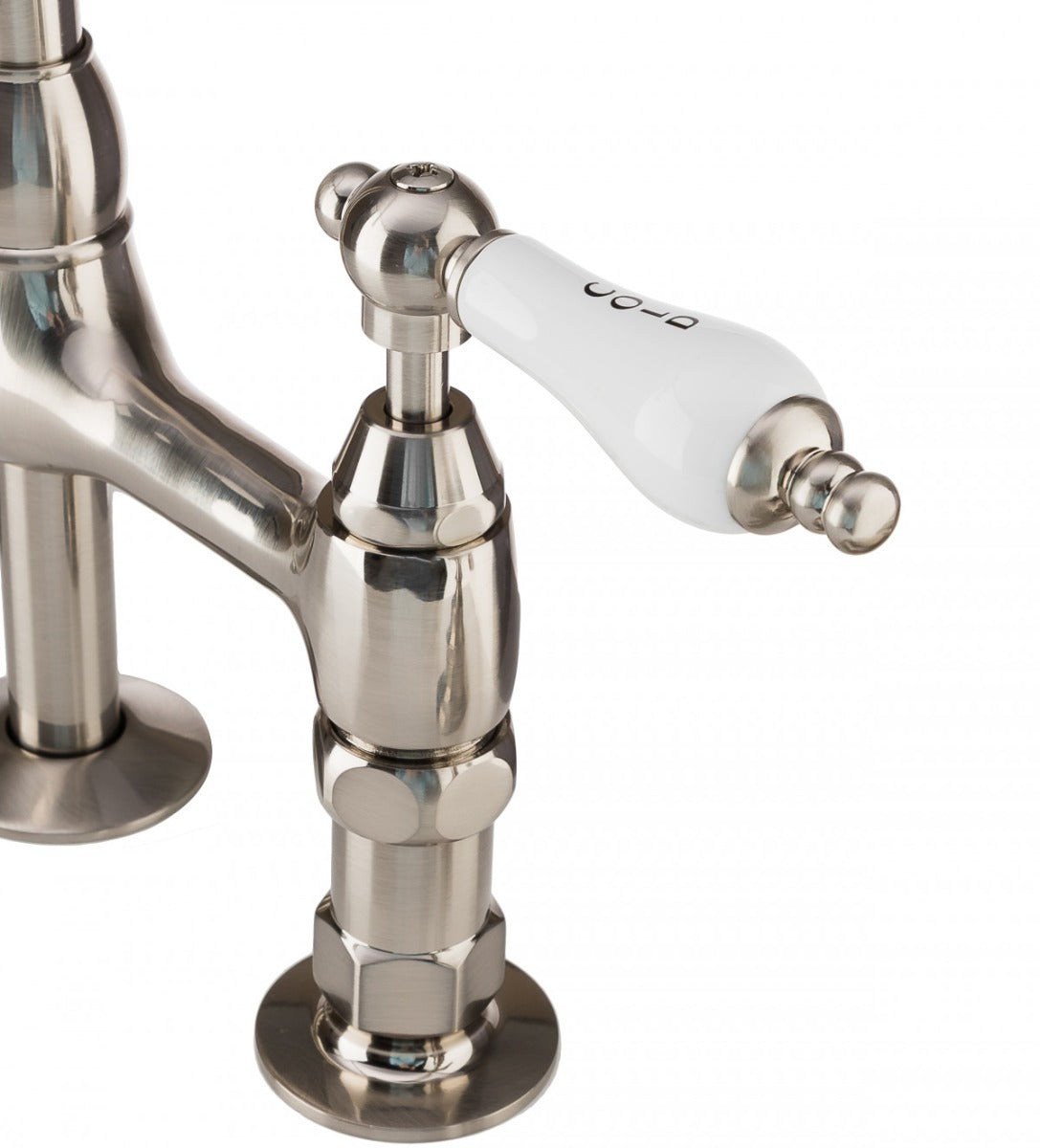 MAIDSTONE Bradford Bridge Kitchen Faucet - Porcelain Lever Handles