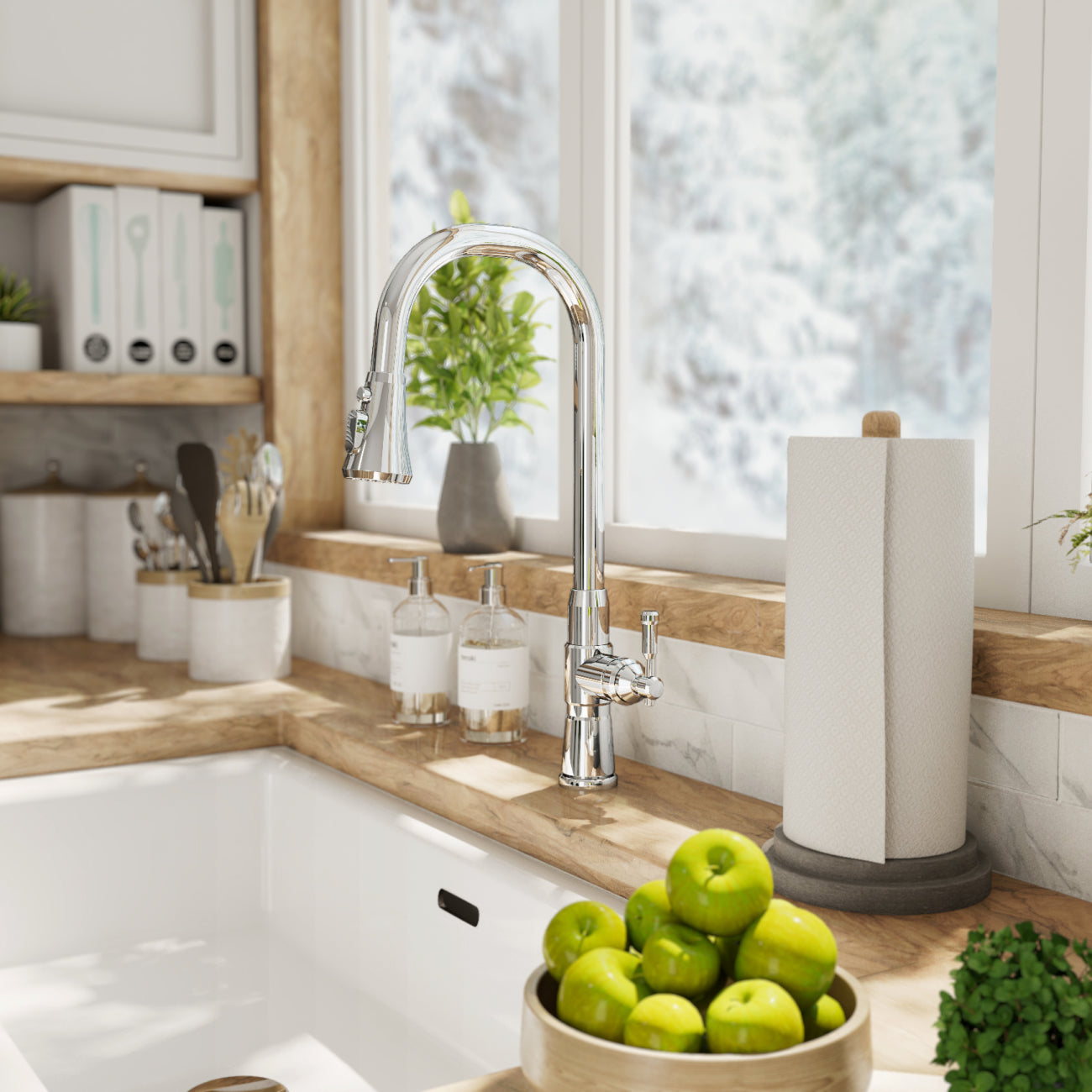 MAIDSTONE Kitchen Faucet With Pull Down Spring Spout