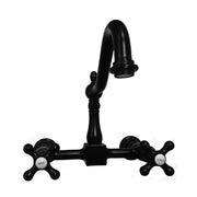 MAIDSTONE Peyton Wall Mount Kitchen Faucet - Metal Cross Handles