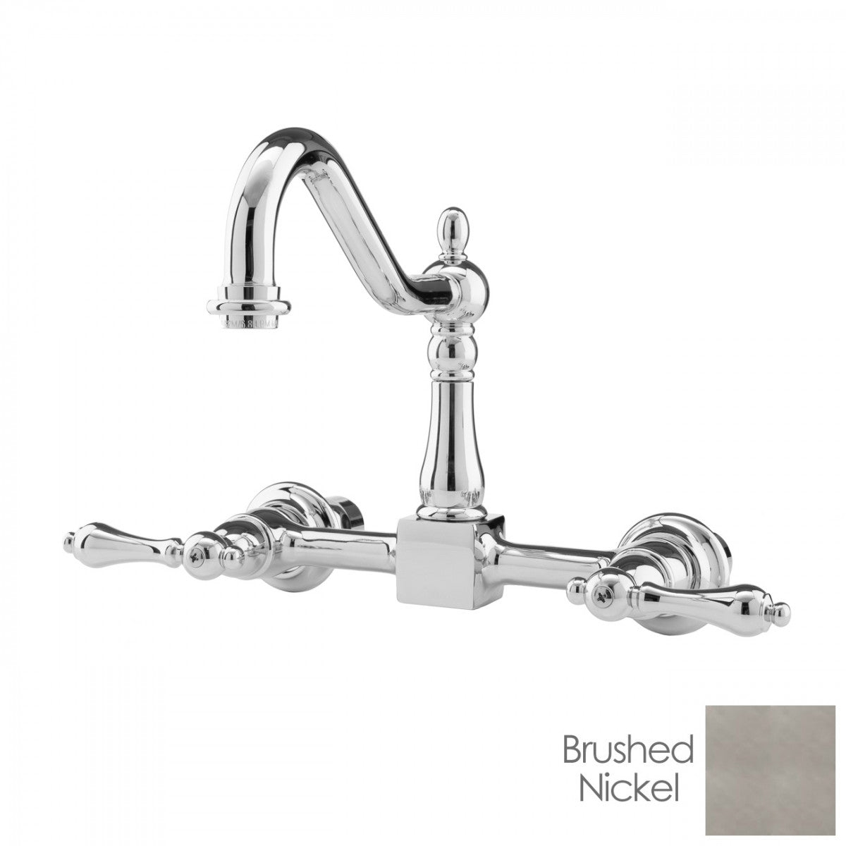 MAIDSTONE Peyton Wall Mount Kitchen Faucet - Metal Lever Handles