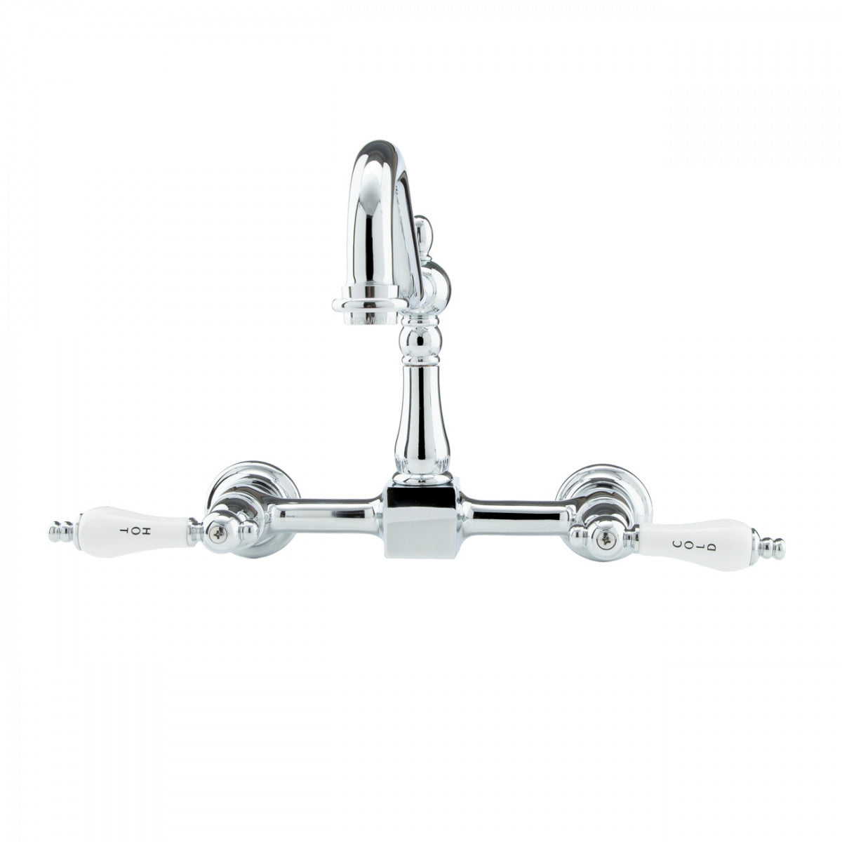 MAIDSTONE Peyton Wall Mount Kitchen Faucet - Porcelain Lever Handles