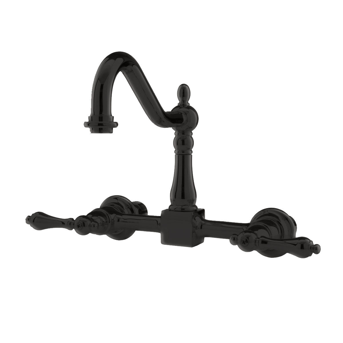 MAIDSTONE Peyton Wall Mount Kitchen Faucet - Metal Lever Handles