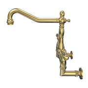 MAIDSTONE Audrey Wall Mount Kitchen Faucet - Metal Lever Handles
