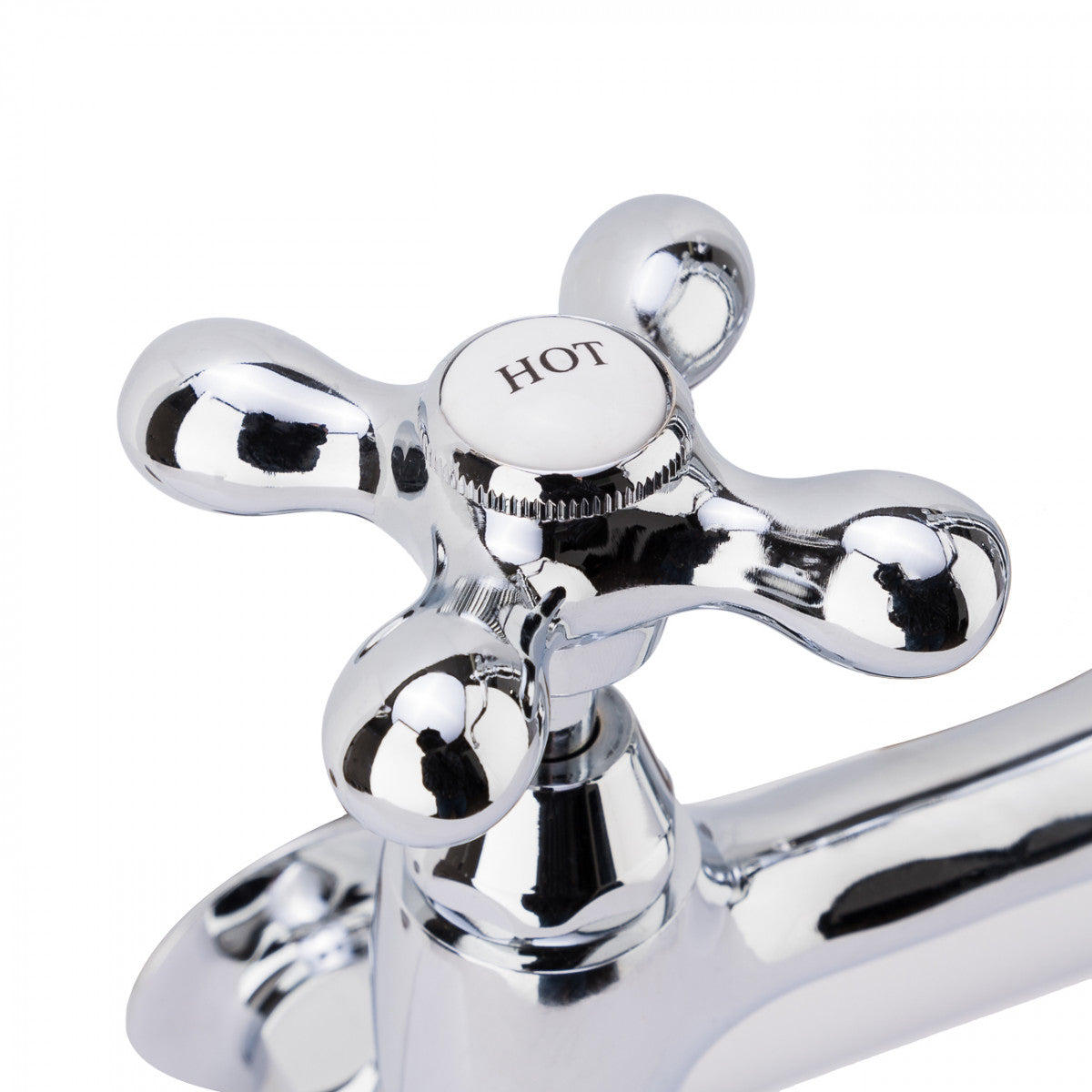 MAIDSTONE Florian Wall Mount Kitchen Faucet - Metal Cross Handles