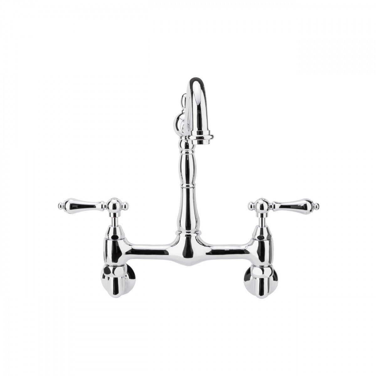 MAIDSTONE Florian Wall Mount Kitchen Faucet - Metal Lever Handles