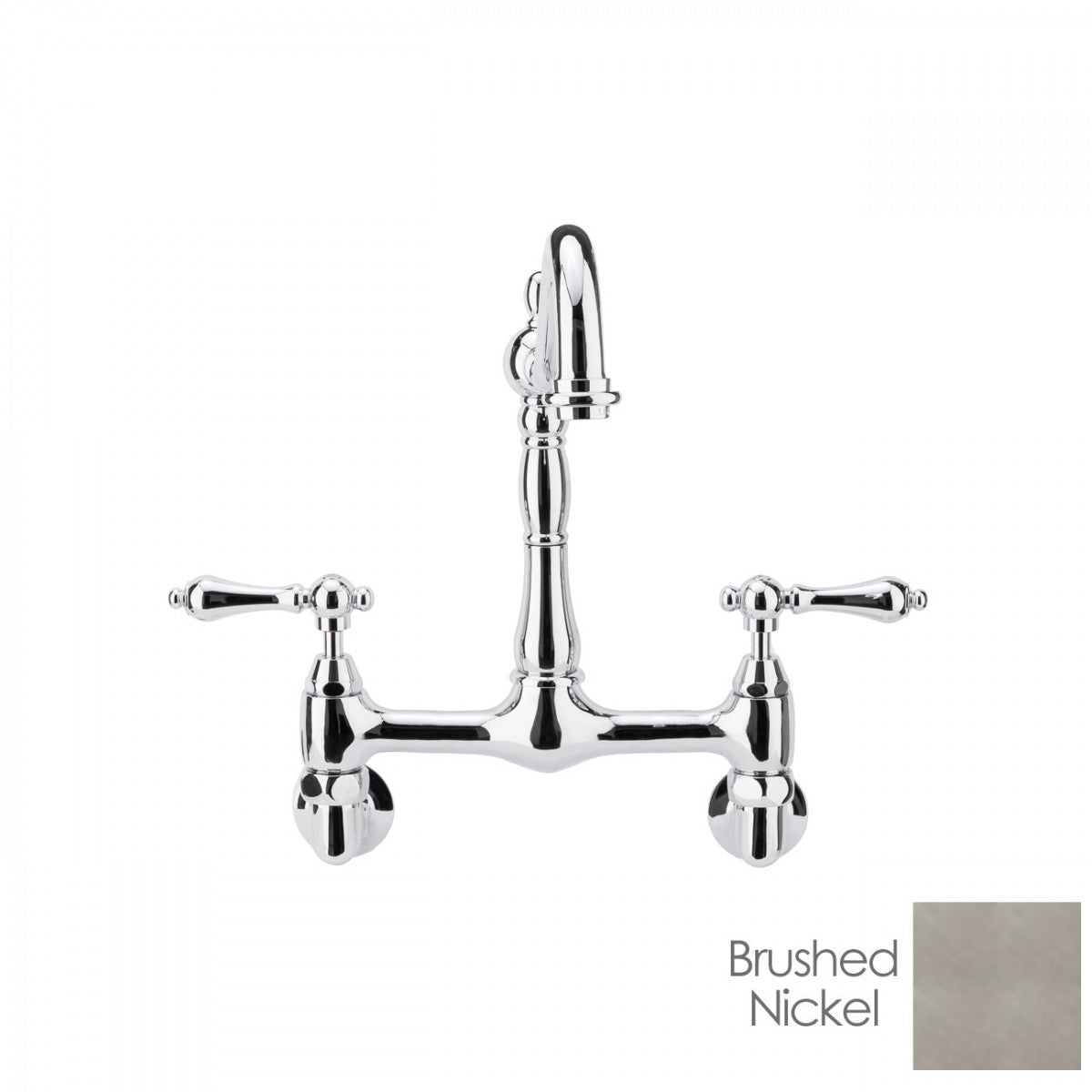 MAIDSTONE Florian Wall Mount Kitchen Faucet - Metal Lever Handles