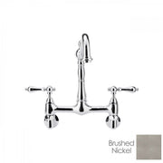 MAIDSTONE Florian Wall Mount Kitchen Faucet - Metal Lever Handles