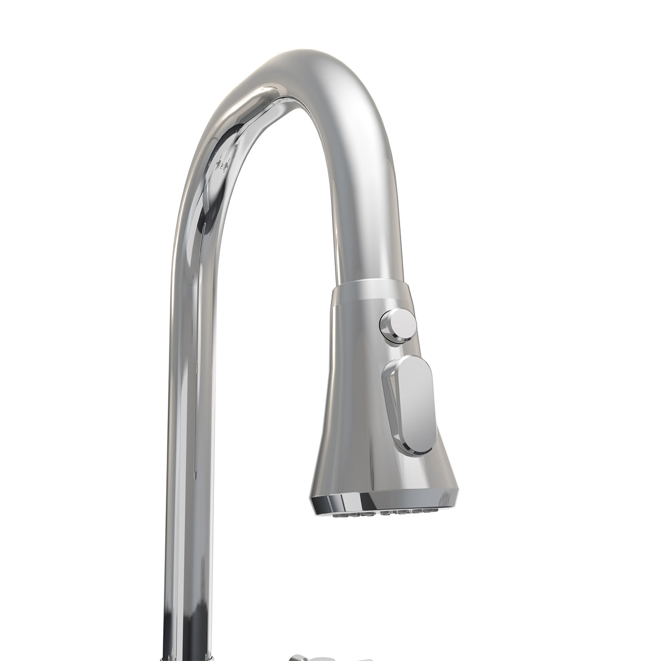 MAIDSTONE Widespread Kitchen Faucet With Pull Down Spring Spout