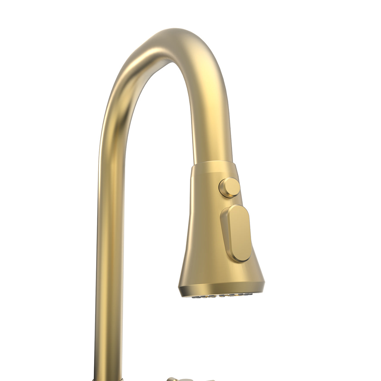 MAIDSTONE Widespread Kitchen Faucet With Pull Down Spring Spout