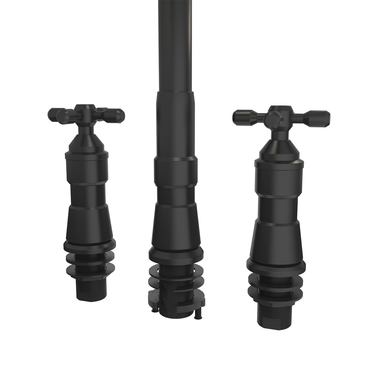 MAIDSTONE Widespread Kitchen Faucet With Pull Down Spring Spout