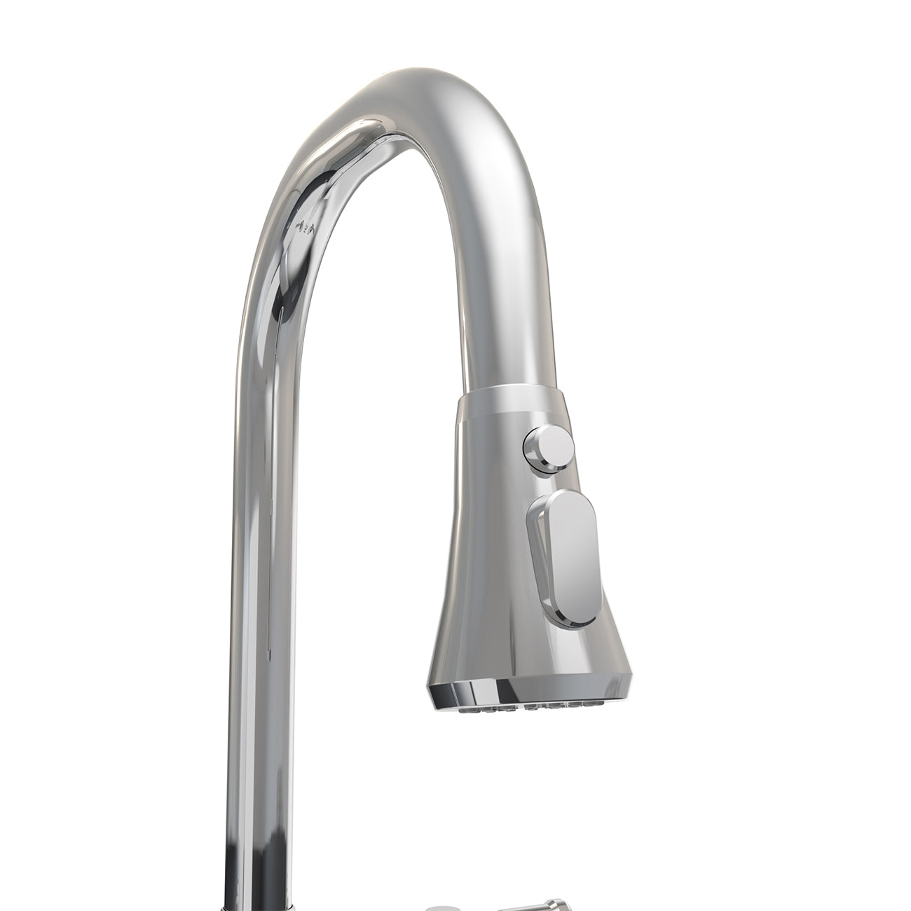 MAIDSTONE Widespread Kitchen Faucet With Pull Down Spring Spout