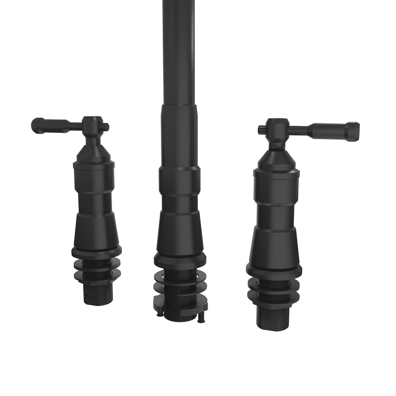 MAIDSTONE Widespread Kitchen Faucet With Pull Down Spring Spout