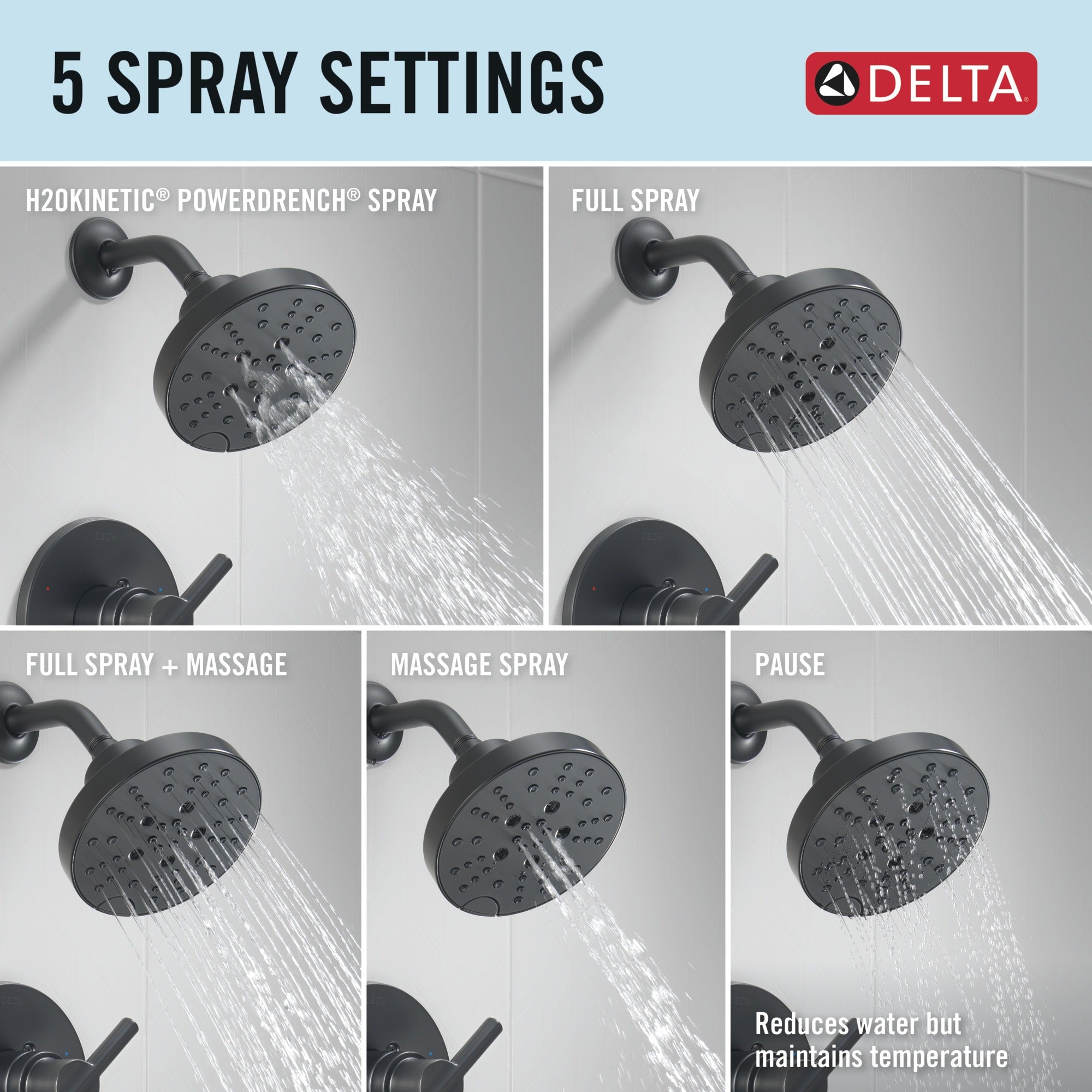Delta Nicoli® Monitor® 14 Series H2Okinetic® Tub and Shower