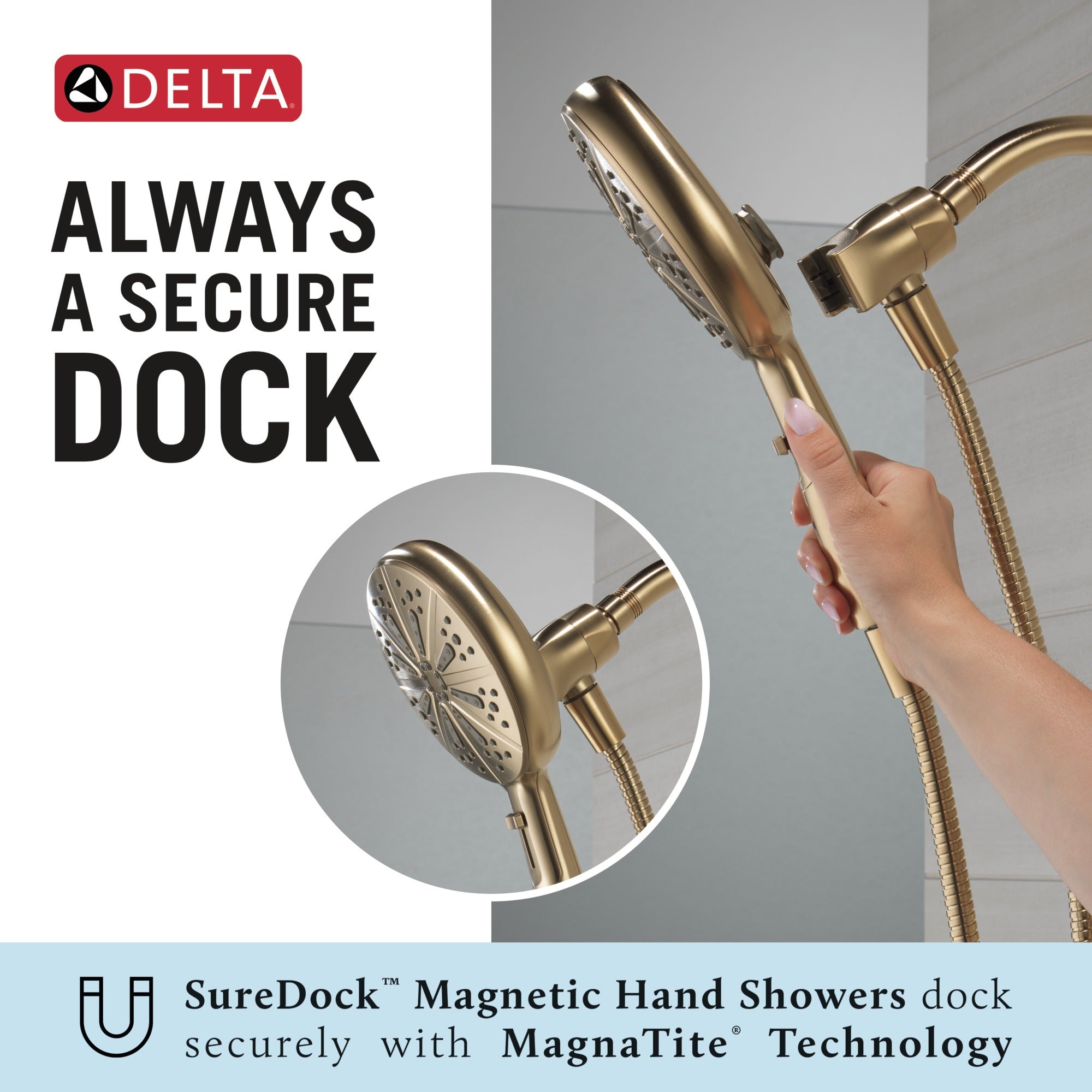 Delta Nicoli® Monitor® 14 Series Tub and Shower with SureDock® Hand Shower