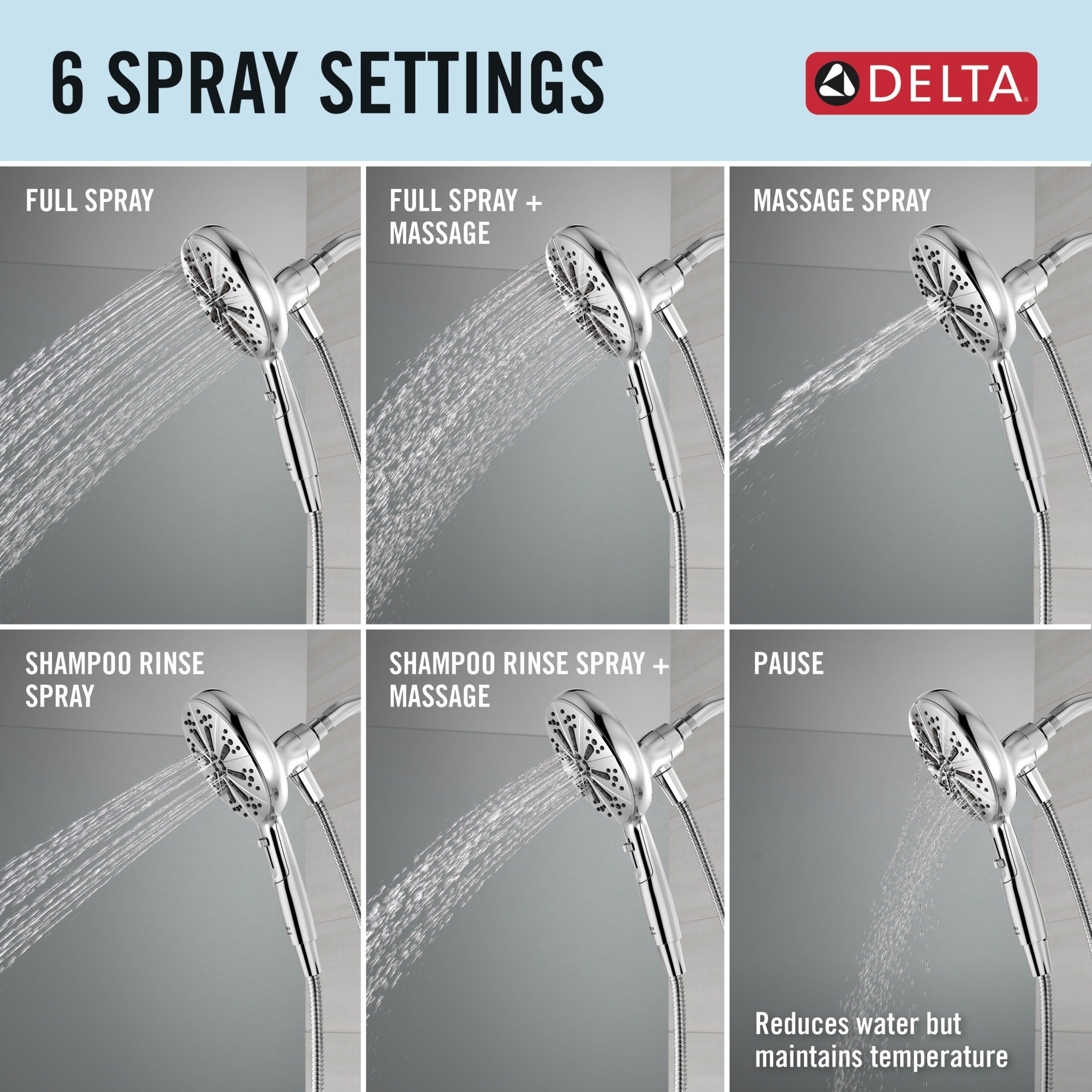 Delta Nicoli® Monitor® 14 Series Tub and Shower with SureDock® Hand Shower