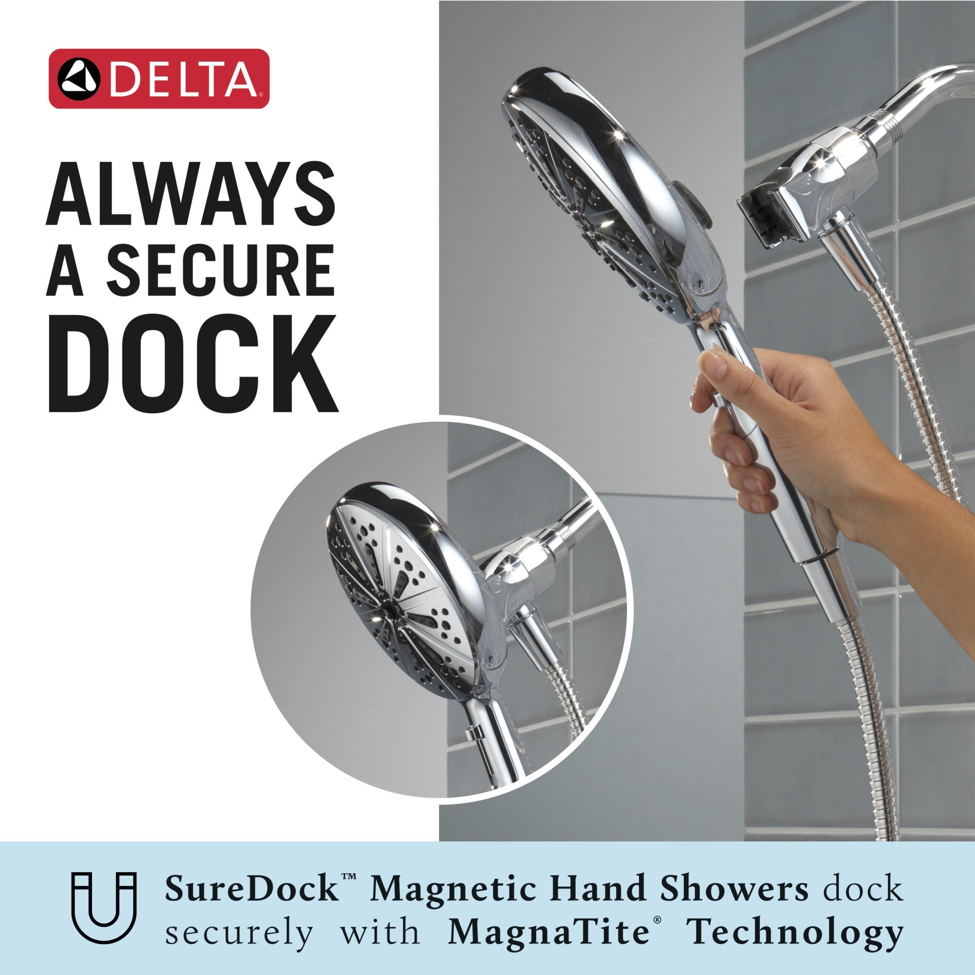 Delta Nicoli® Monitor® 14 Series Tub and Shower with SureDock® Hand Shower