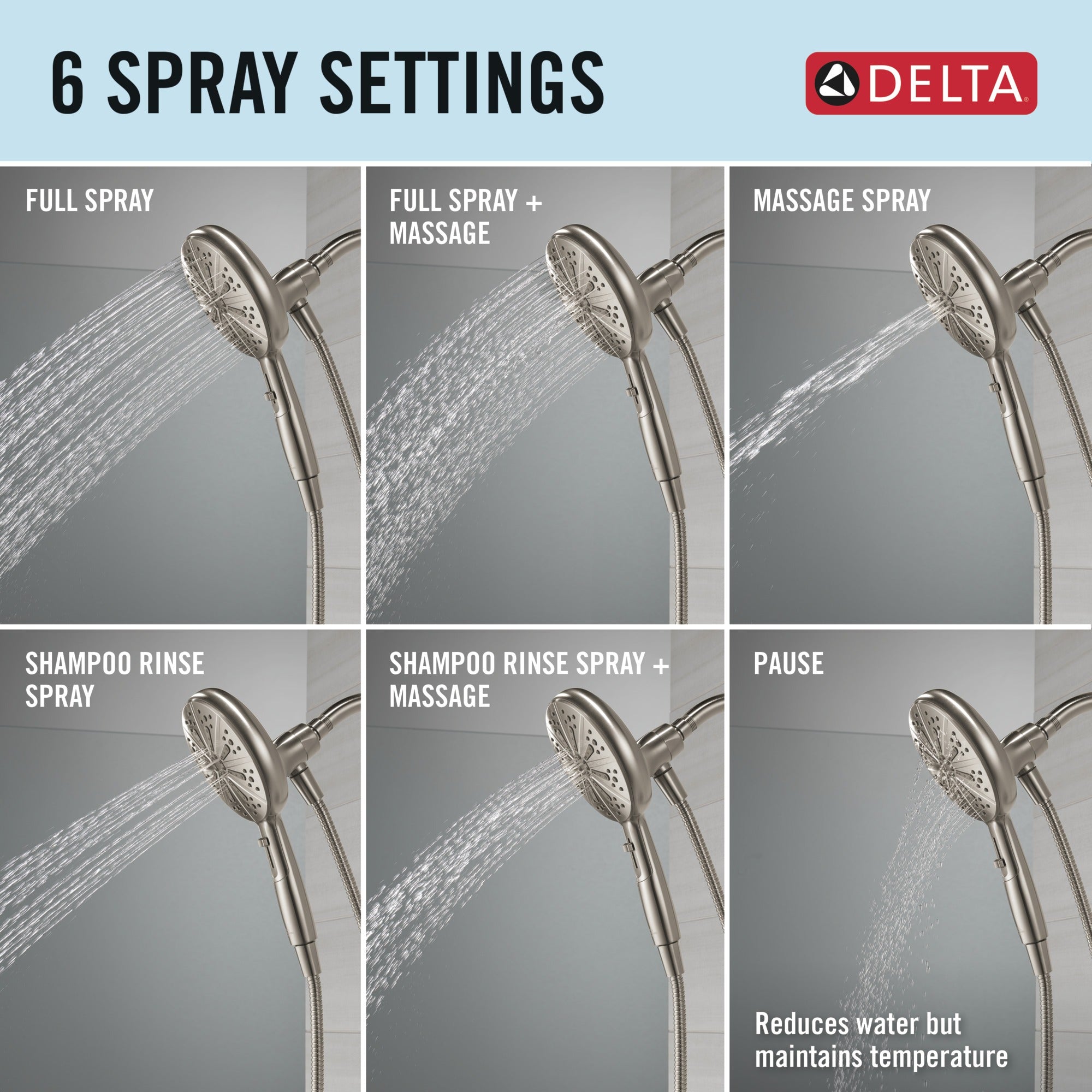 Delta Nicoli® Monitor® 14 Series Tub and Shower with SureDock® Hand Shower