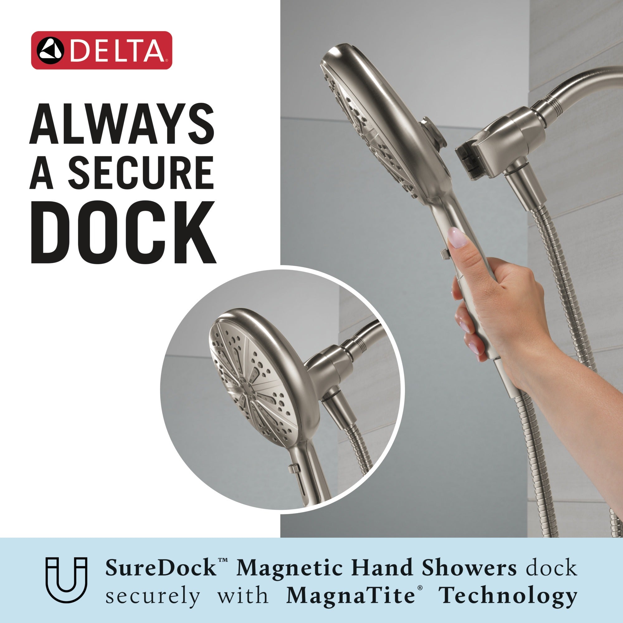 Delta Nicoli® Monitor® 14 Series Tub and Shower with SureDock® Hand Shower