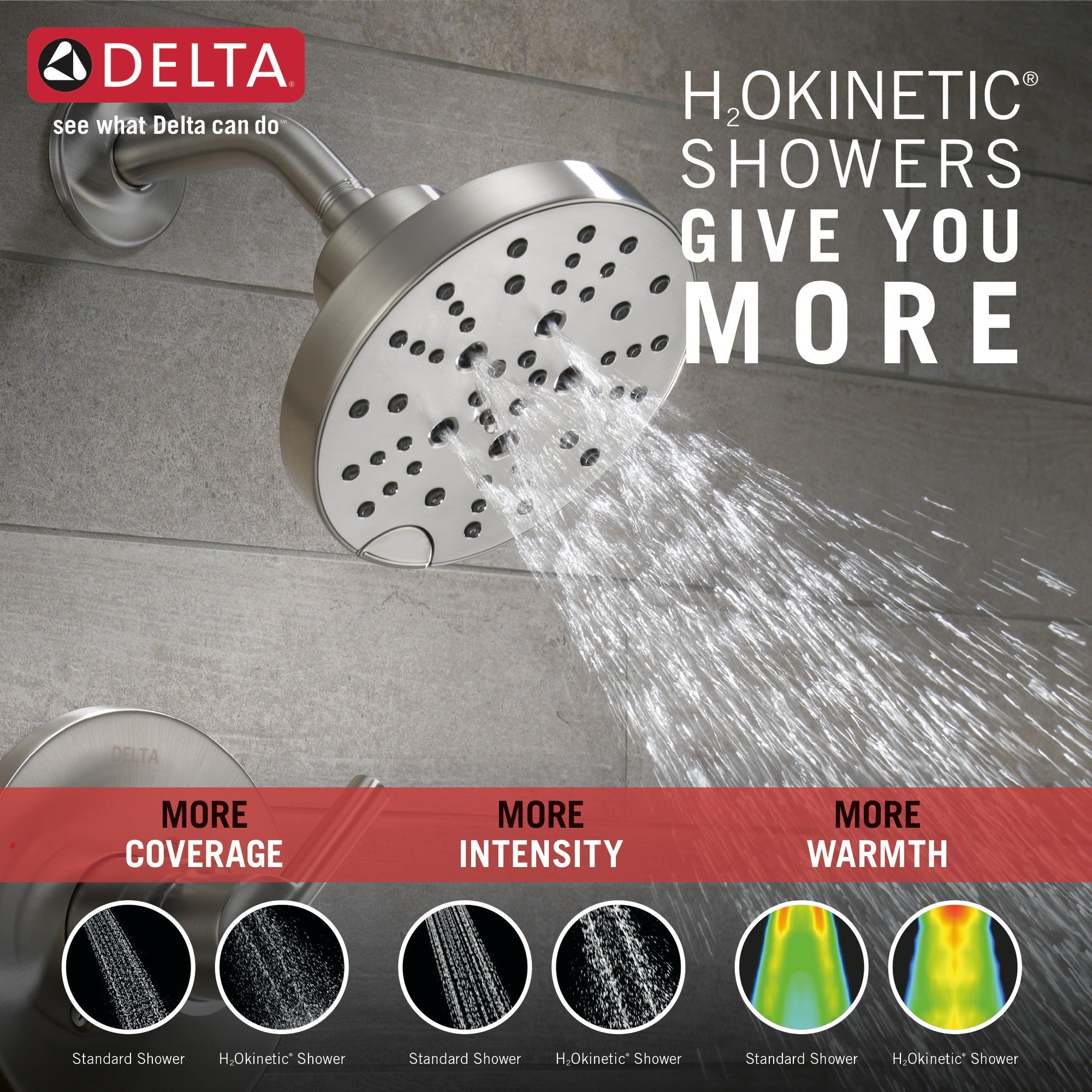 Delta Nicoli® Monitor® 14 Series H2Okinetic® Tub and Shower