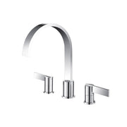 Flusso 145.2410 3 Hole Deck Mount Roman Tub Faucet