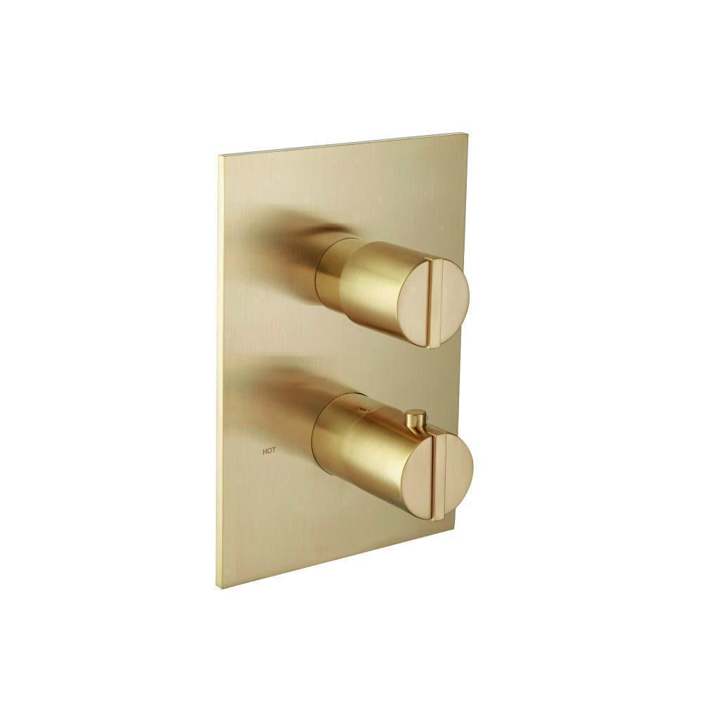Flusso 145.4301 3/4" Thermostatic Valve & Trim - 3 Output