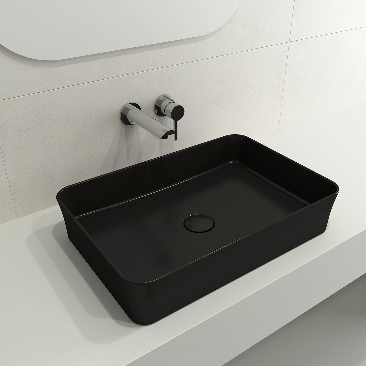 Sottile Rectangle Vessel Fireclay 21.5 in. 1476