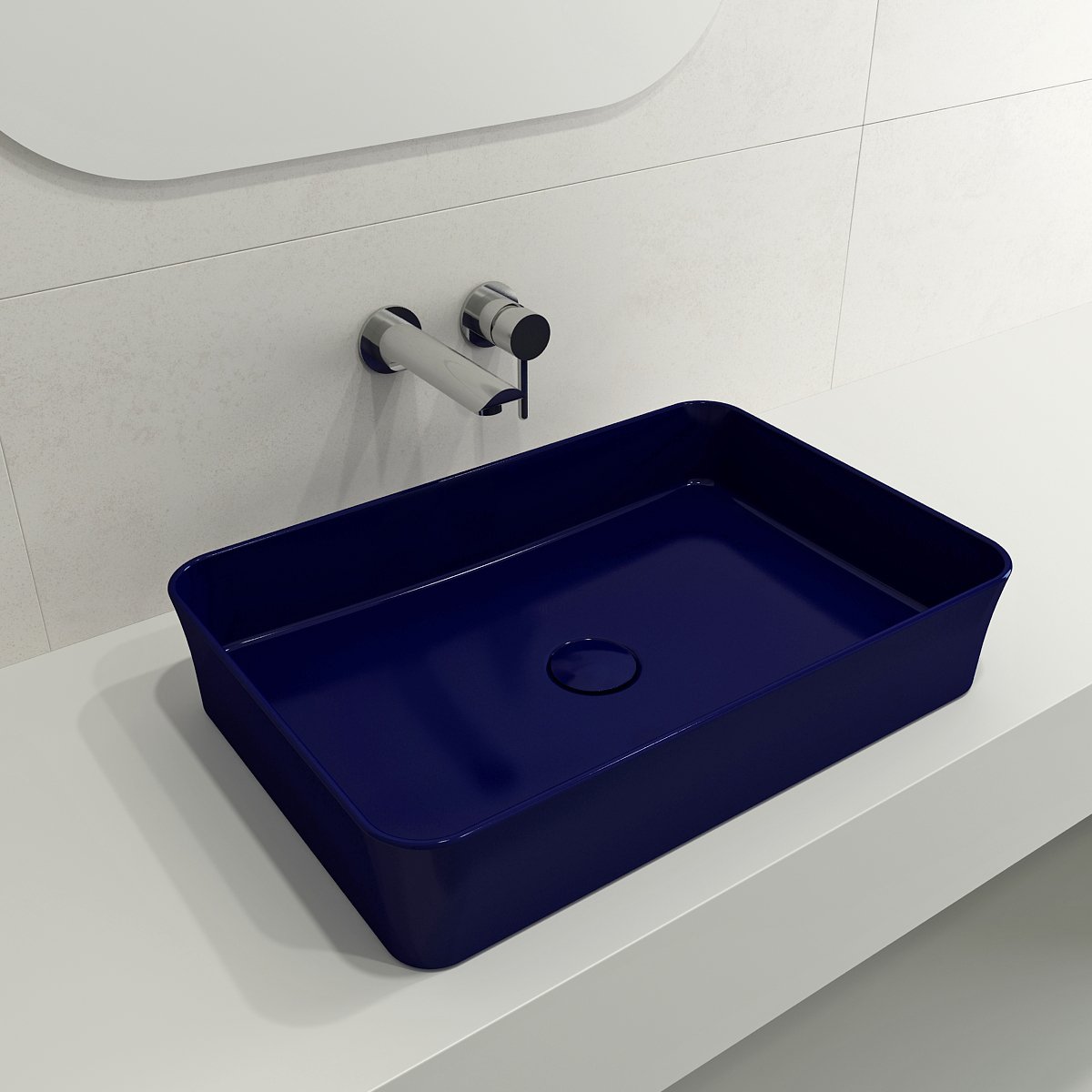 Sottile Rectangle Vessel Fireclay 21.5 in. 1476