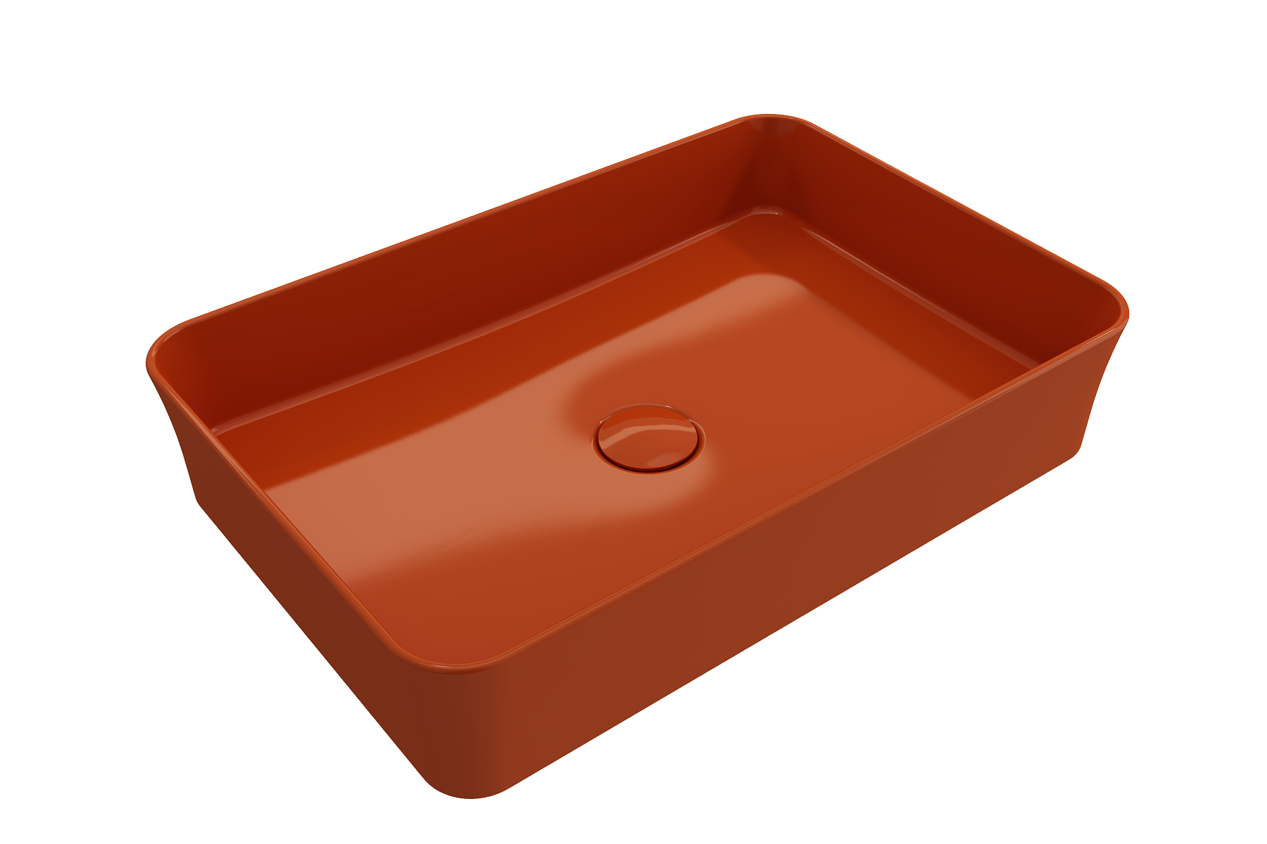 Sottile Rectangle Vessel Fireclay 21.5 in. 1476