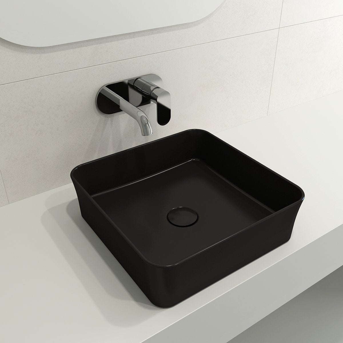 Sottile Square Vessel Fireclay 15.25 in. 1477