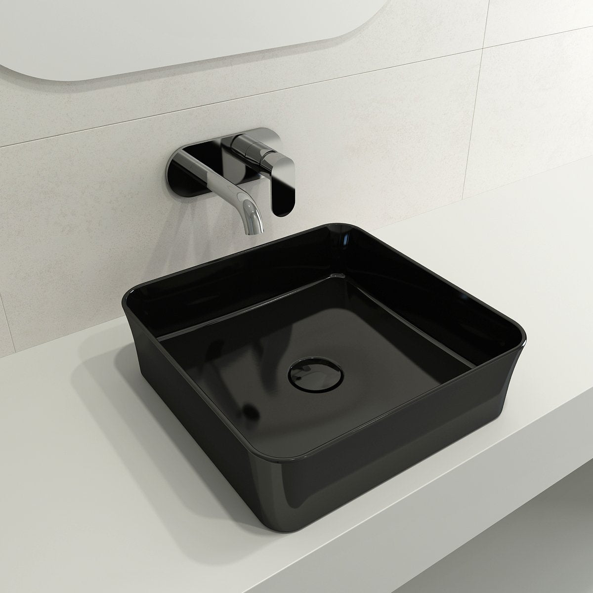 Sottile Square Vessel Fireclay 15.25 in. 1477