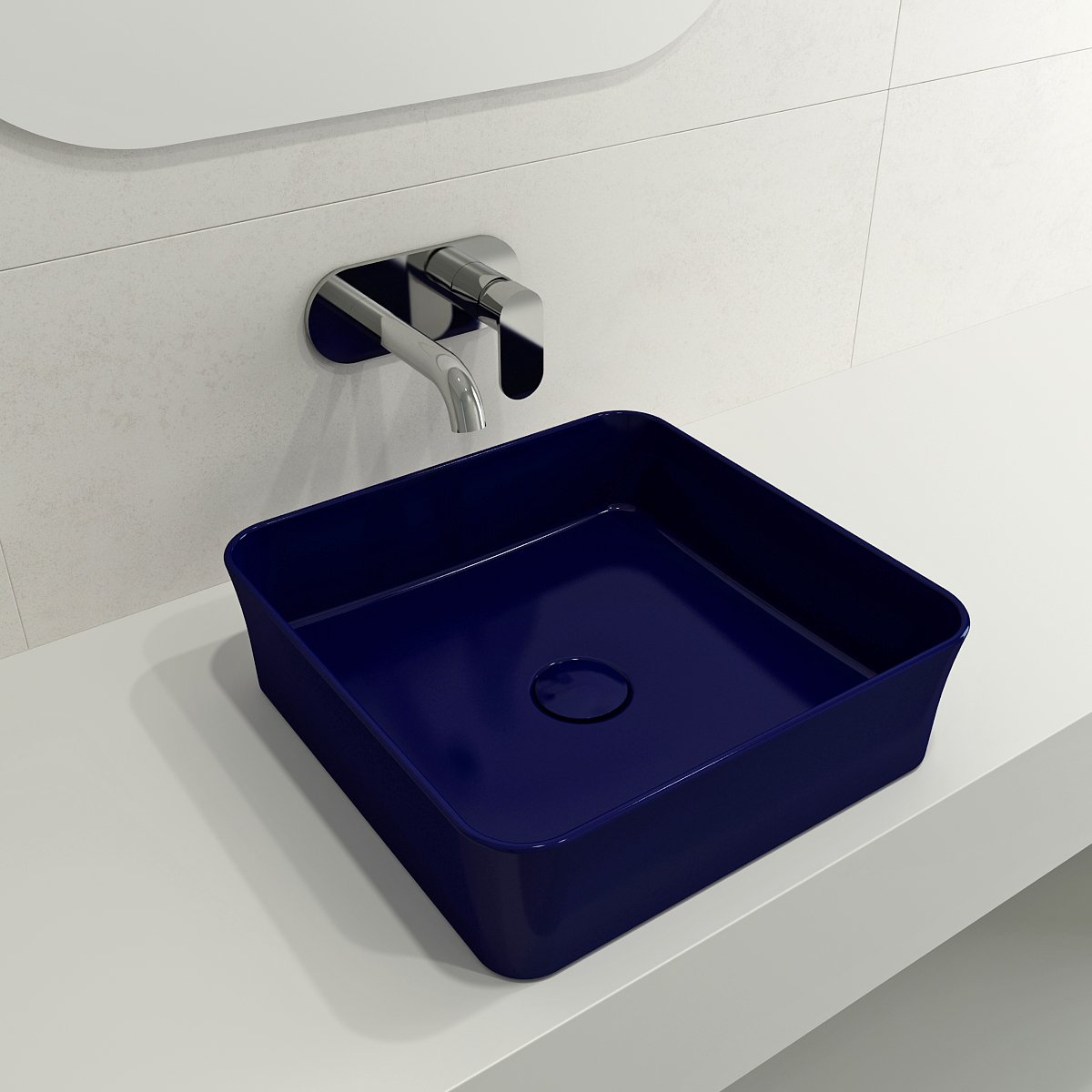 Sottile Square Vessel Fireclay 15.25 in. 1477