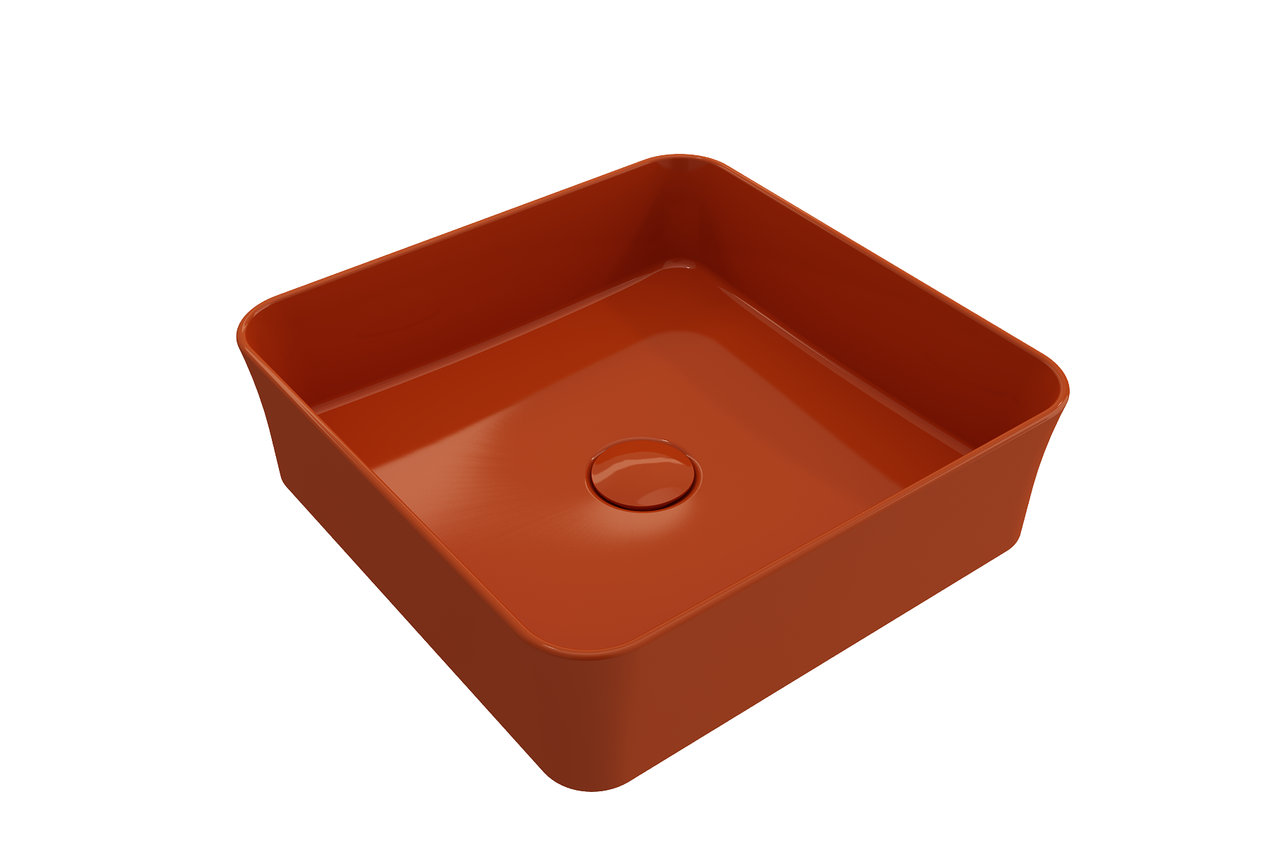Sottile Square Vessel Fireclay 15.25 in. 1477