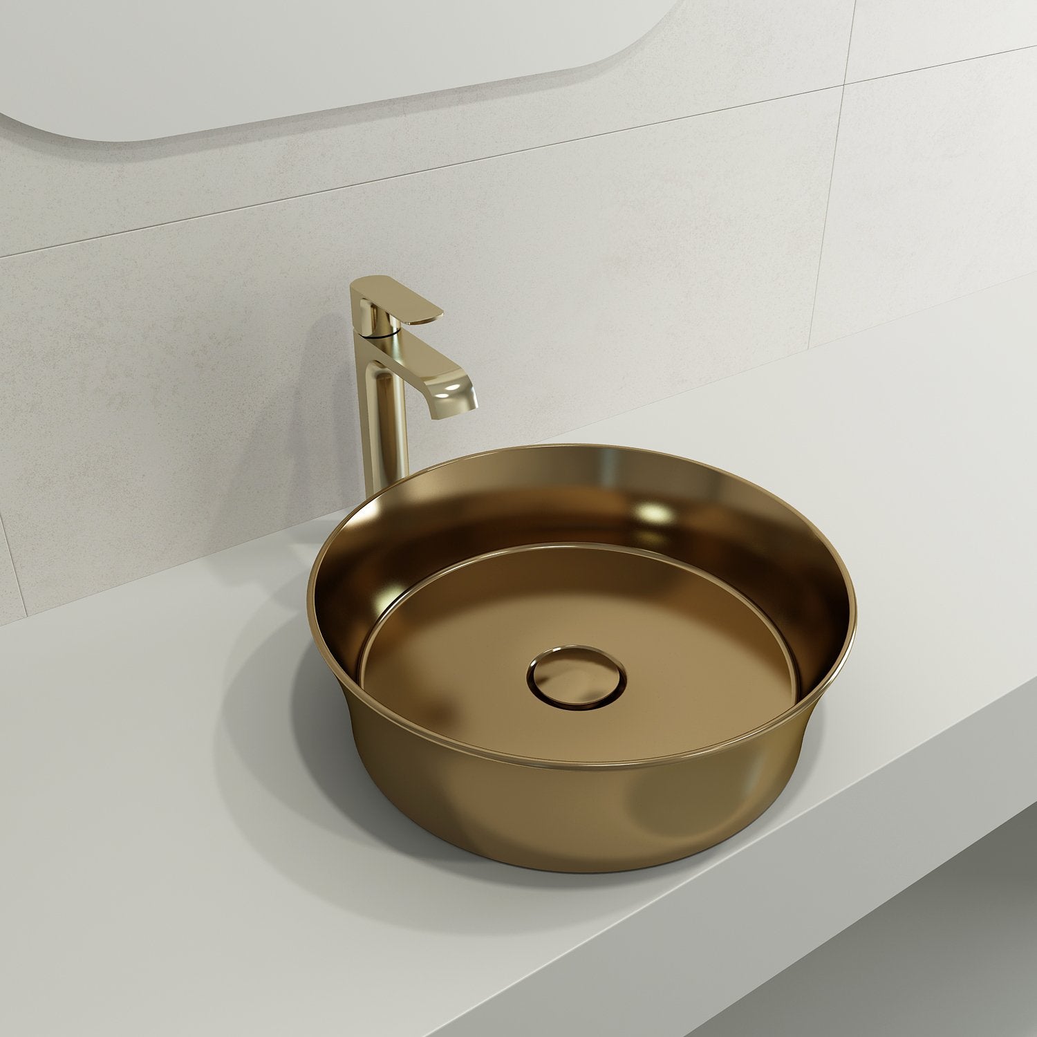 Sottile Round Vessel Fireclay 15 in. 1478