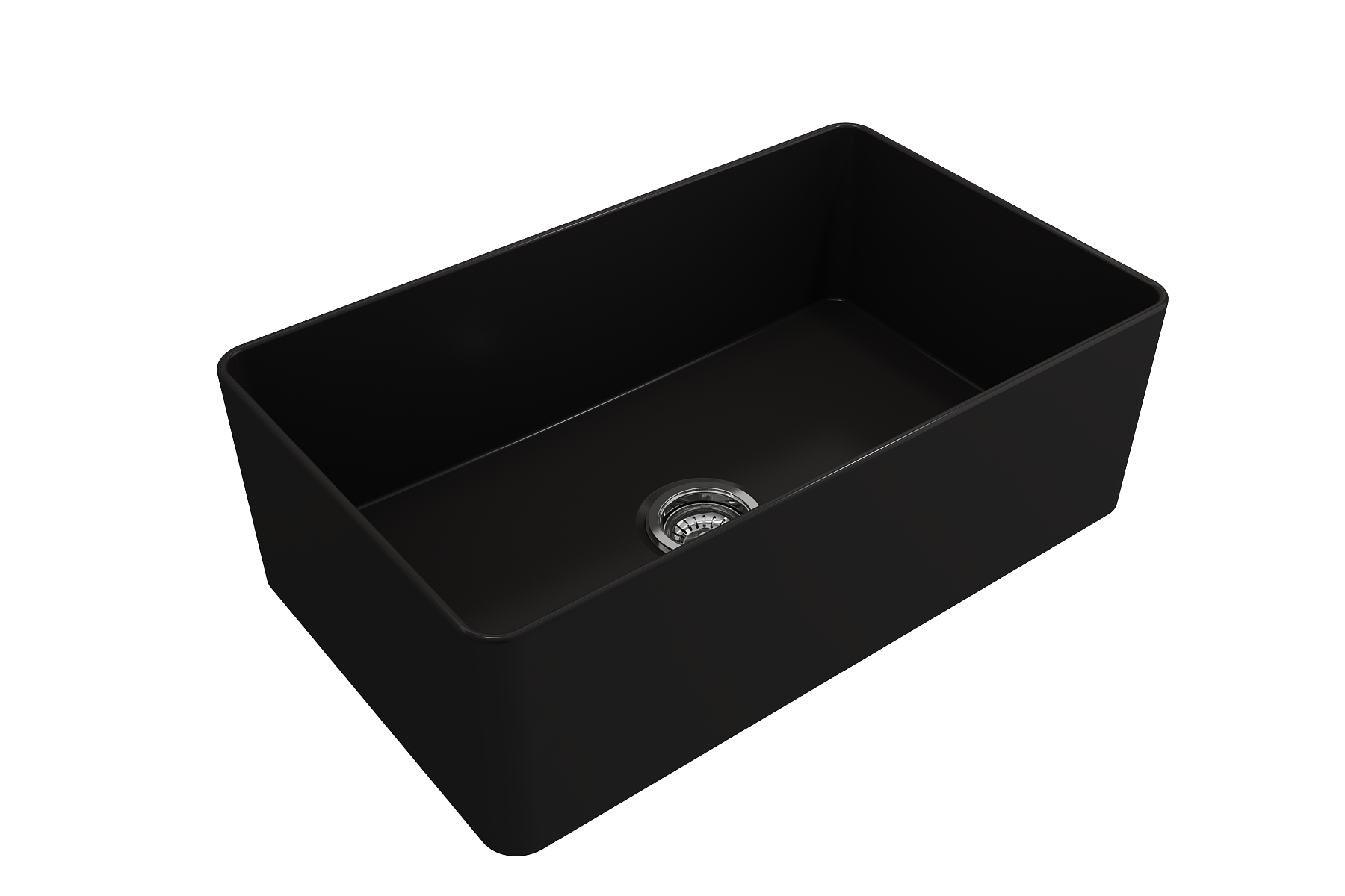 Aderci Ultra-Slim Farmhouse Apron Front Fireclay 30 in. Single Bowl Kitchen Sink with Protective Bottom Grid and Strainer  1481