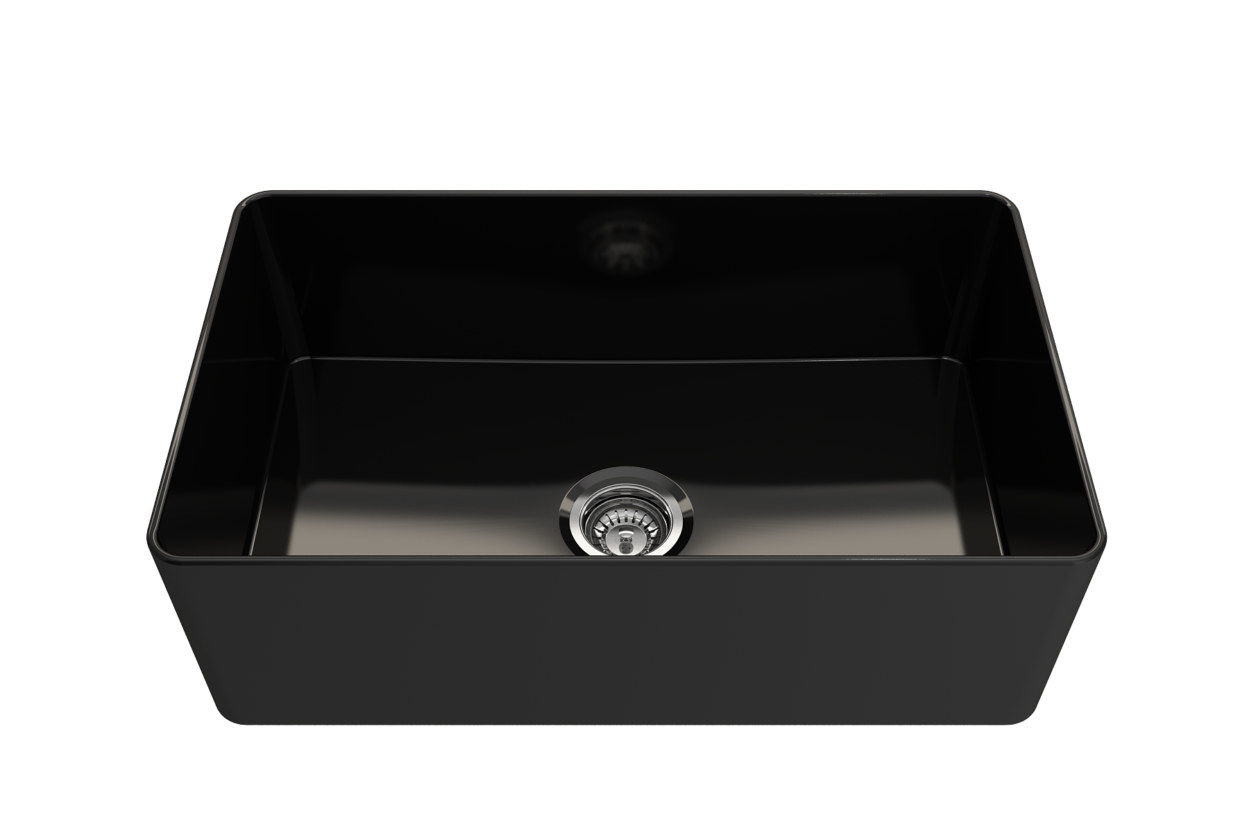 Aderci Ultra-Slim Farmhouse Apron Front Fireclay 30 in. Single Bowl Kitchen Sink with Protective Bottom Grid and Strainer  1481