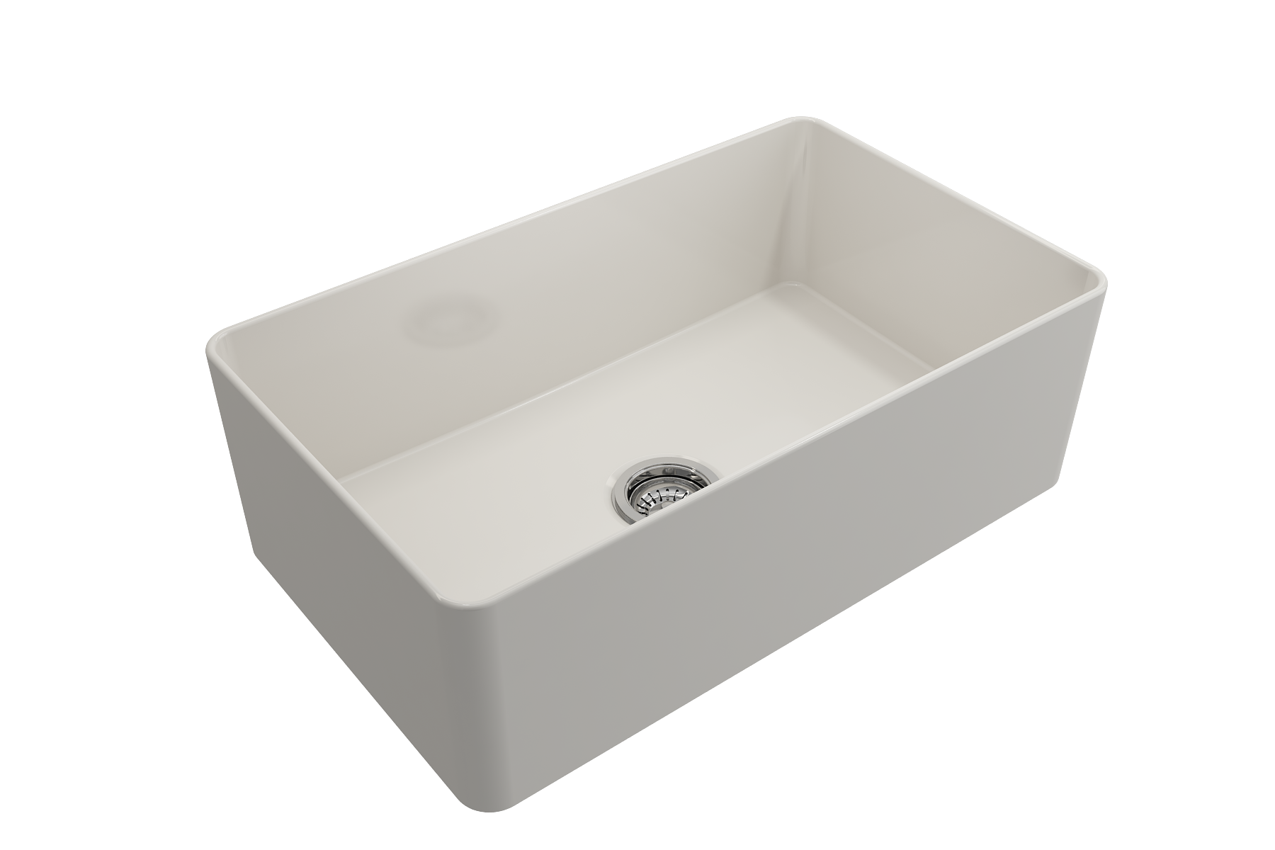 Aderci Ultra-Slim Farmhouse Apron Front Fireclay 30 in. Single Bowl Kitchen Sink with Protective Bottom Grid and Strainer  1481