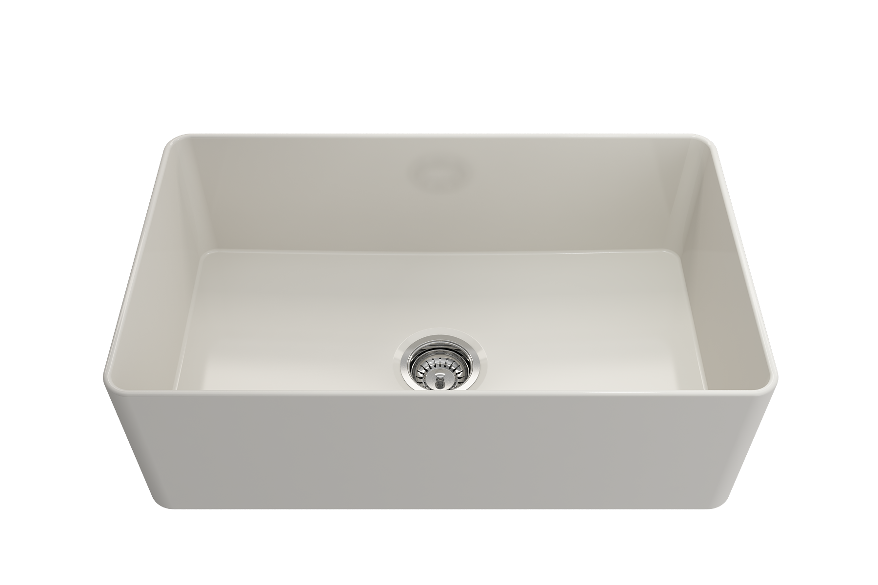 Aderci Ultra-Slim Farmhouse Apron Front Fireclay 30 in. Single Bowl Kitchen Sink with Protective Bottom Grid and Strainer  1481