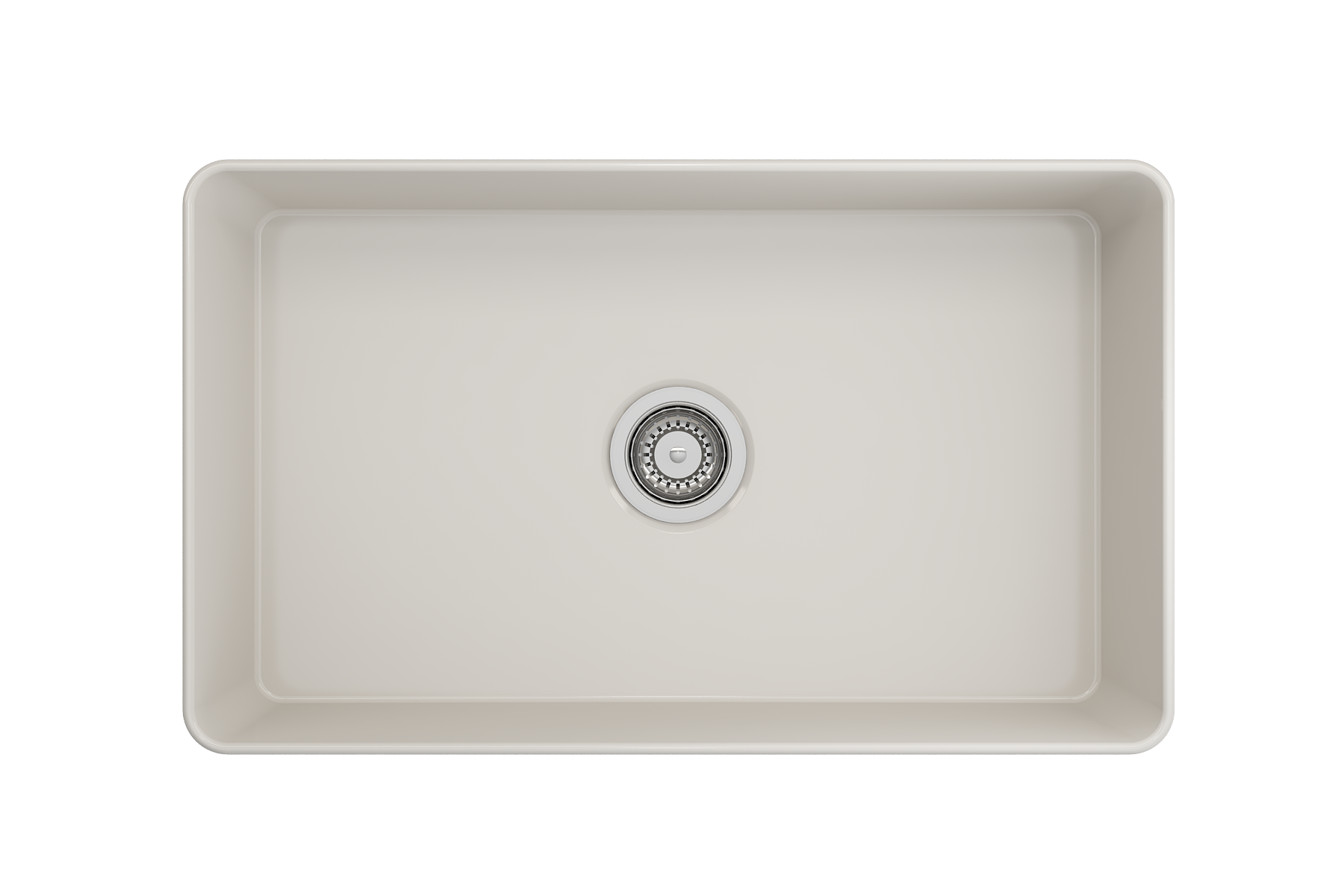 Aderci Ultra-Slim Farmhouse Apron Front Fireclay 30 in. Single Bowl Kitchen Sink with Protective Bottom Grid and Strainer  1481