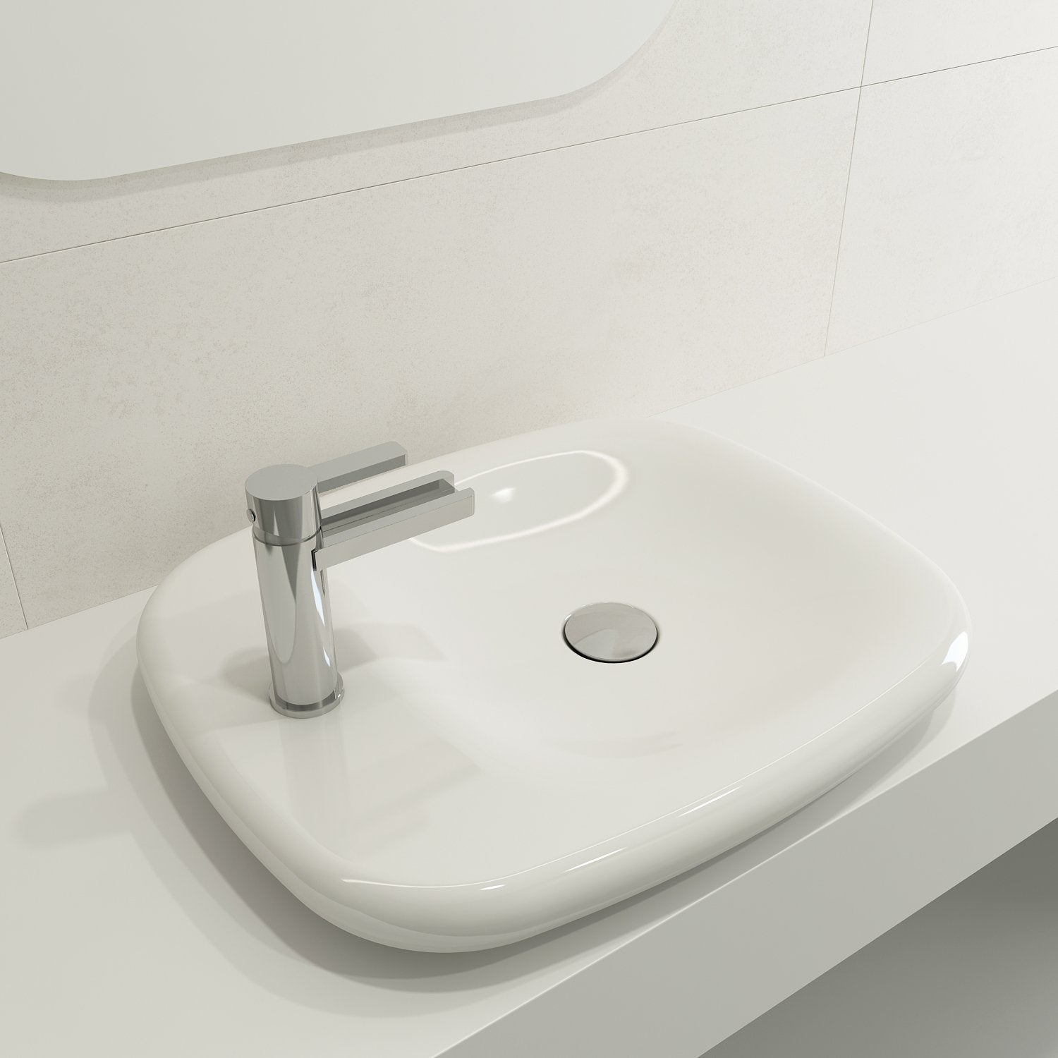 Fenice Vessel Fireclay 21.75 in. 1-Hole 1489