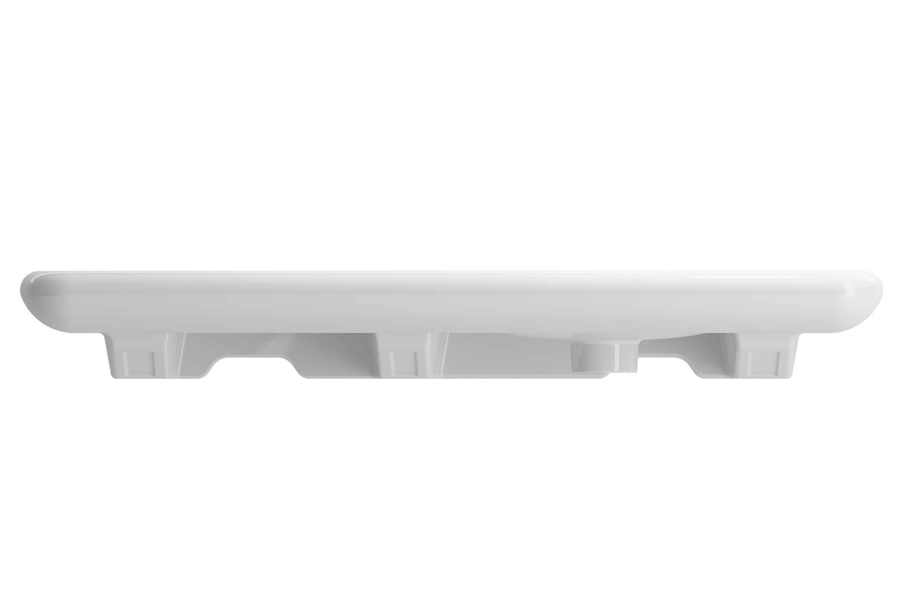 Fenice Wall-Mounted Sink Fireclay 35.5 in. 1-Hole 1490