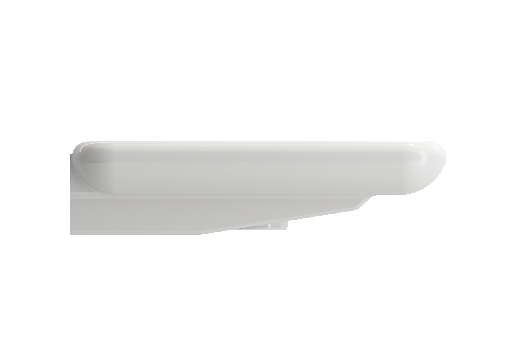 Fenice Wall-Mounted Sink Fireclay 35.5 in. 1-Hole 1490