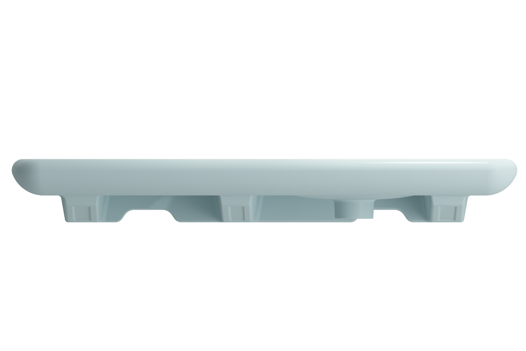 Fenice Wall-Mounted Sink Fireclay 35.5 in. 1-Hole 1490