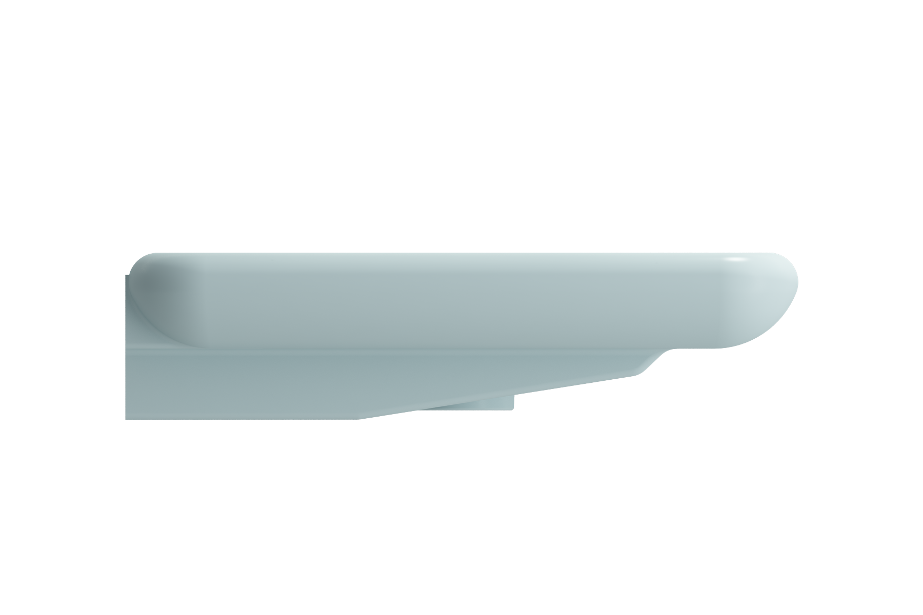 Fenice Wall-Mounted Sink Fireclay 35.5 in. 1-Hole 1490