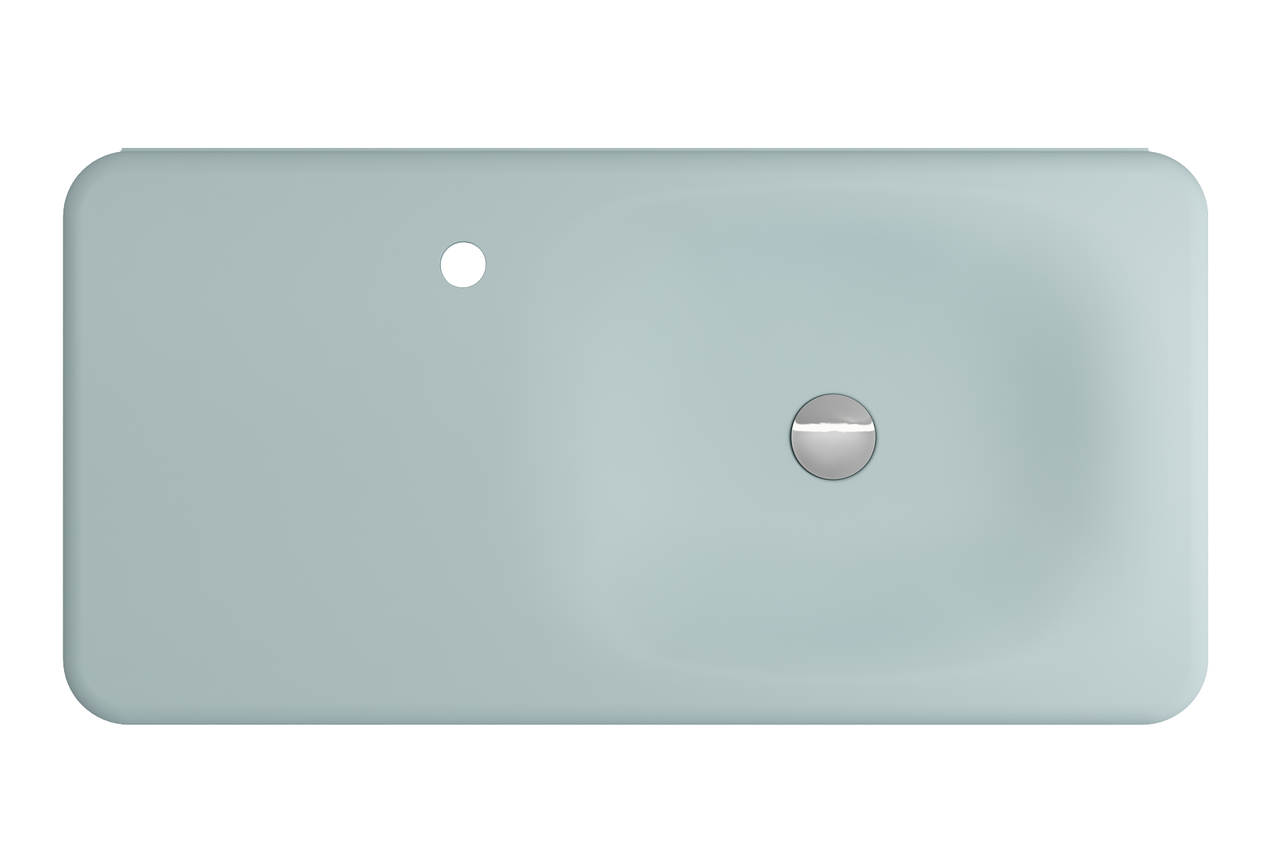 Fenice Wall-Mounted Sink Fireclay 35.5 in. 1-Hole 1490