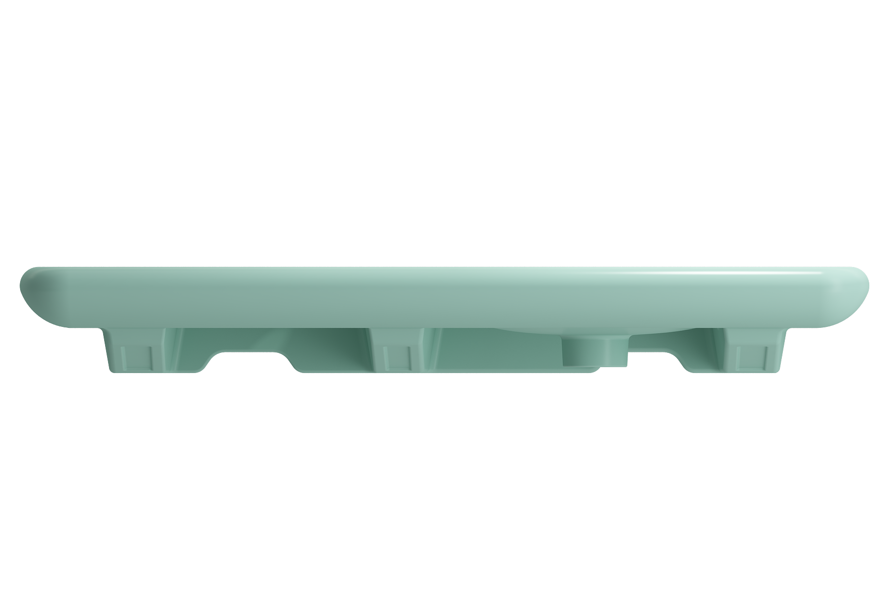Fenice Wall-Mounted Sink Fireclay 35.5 in. 1-Hole 1490