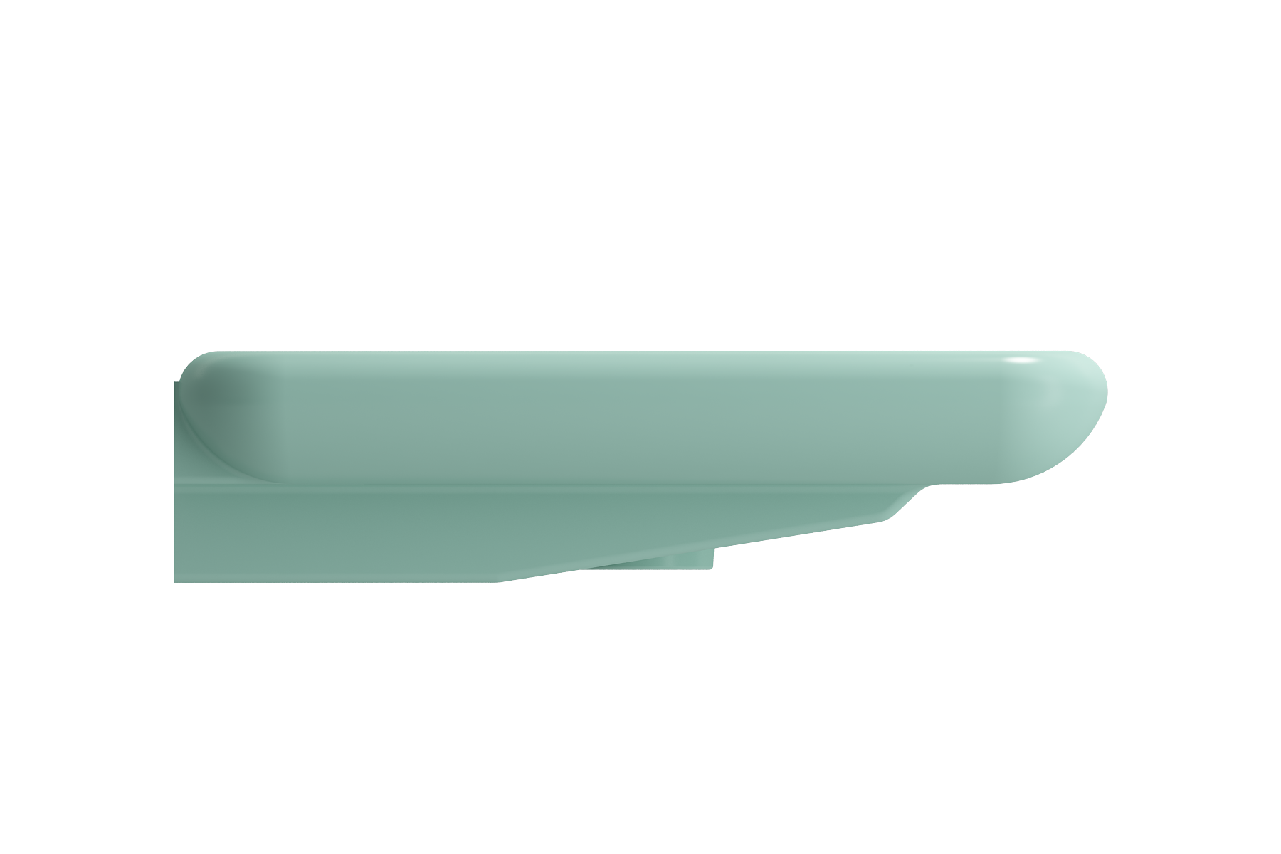 Fenice Wall-Mounted Sink Fireclay 35.5 in. 1-Hole 1490