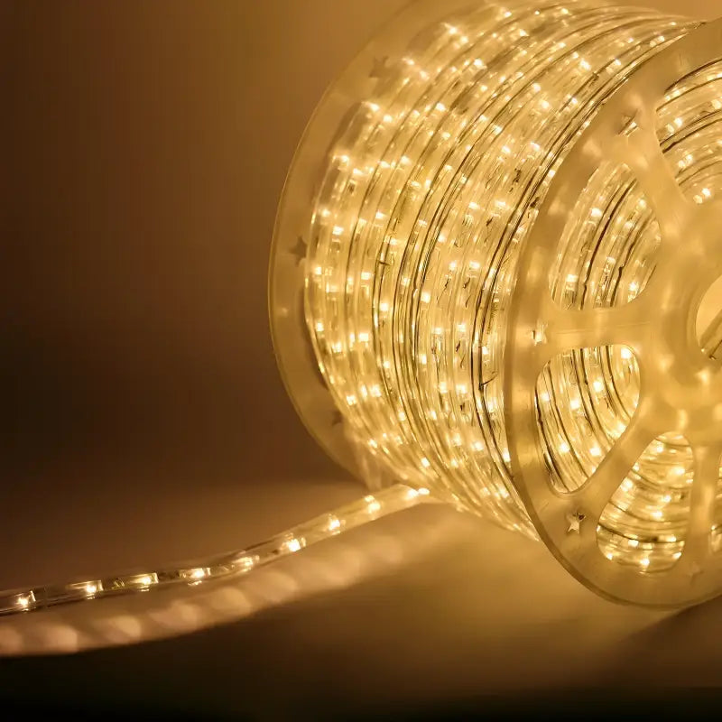 150' Warm White LED Rope Light, 2 Wire 1/2", 120 Volt