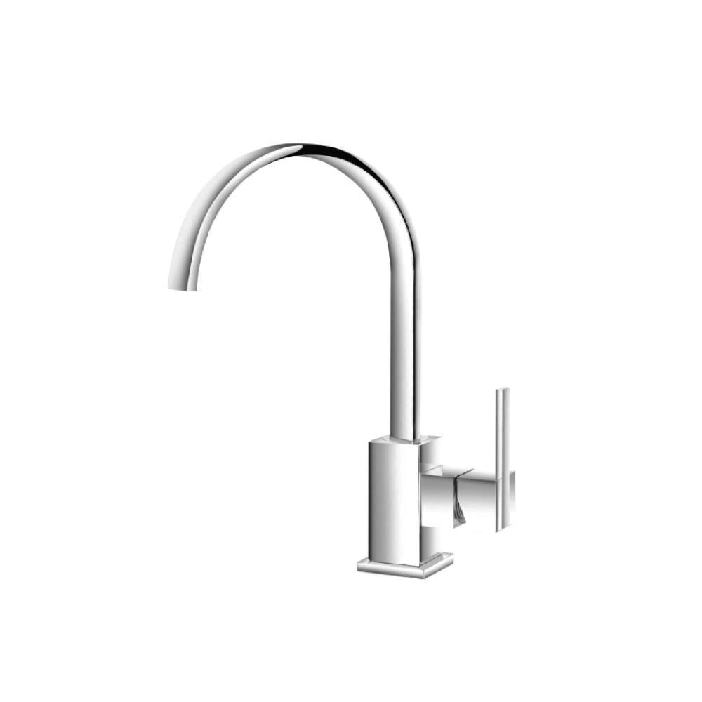 Flusso 150.1500 Single Hole Bathroom Faucet - With Swivel Spout